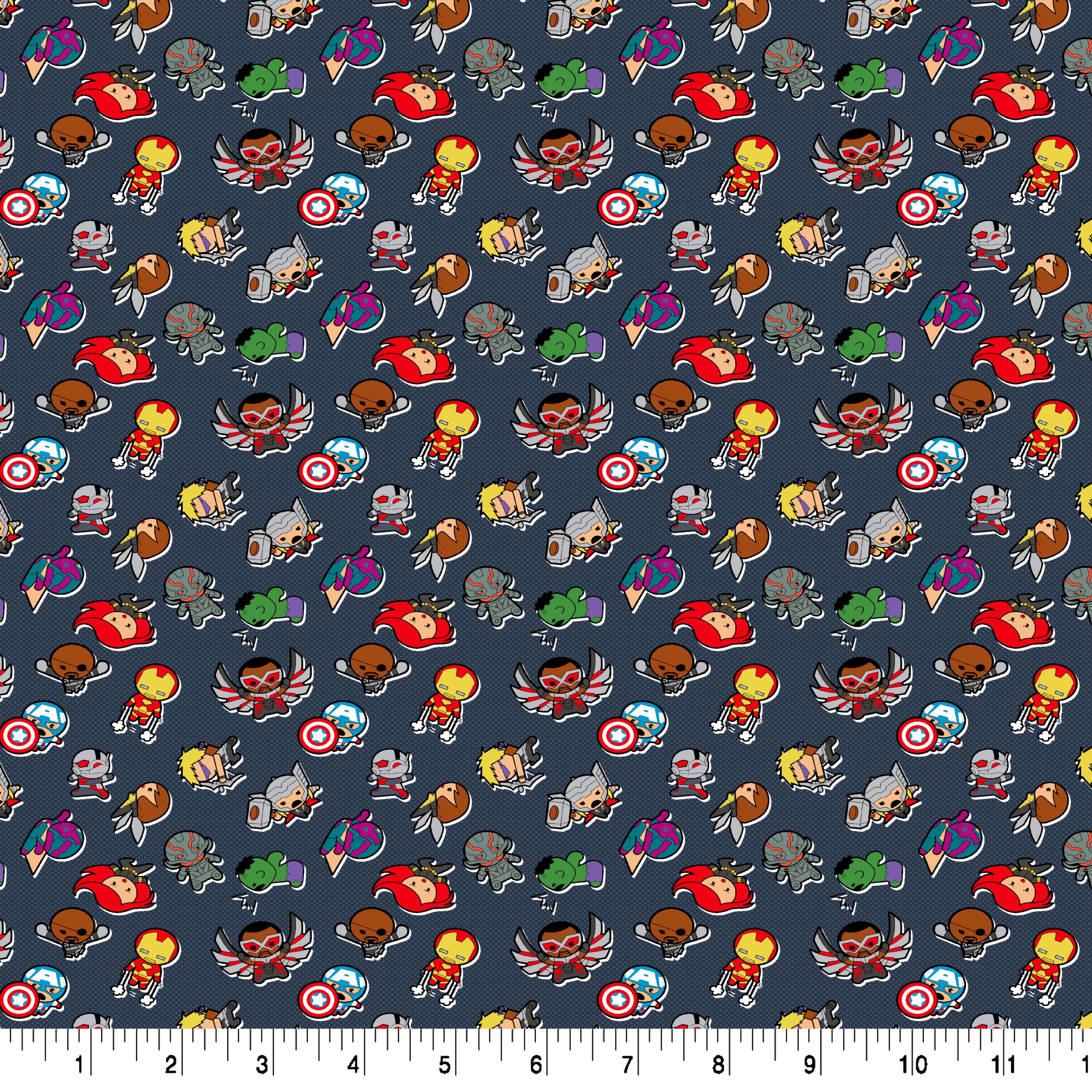 Marvel® Avengers Cute Characters Cotton Fabric