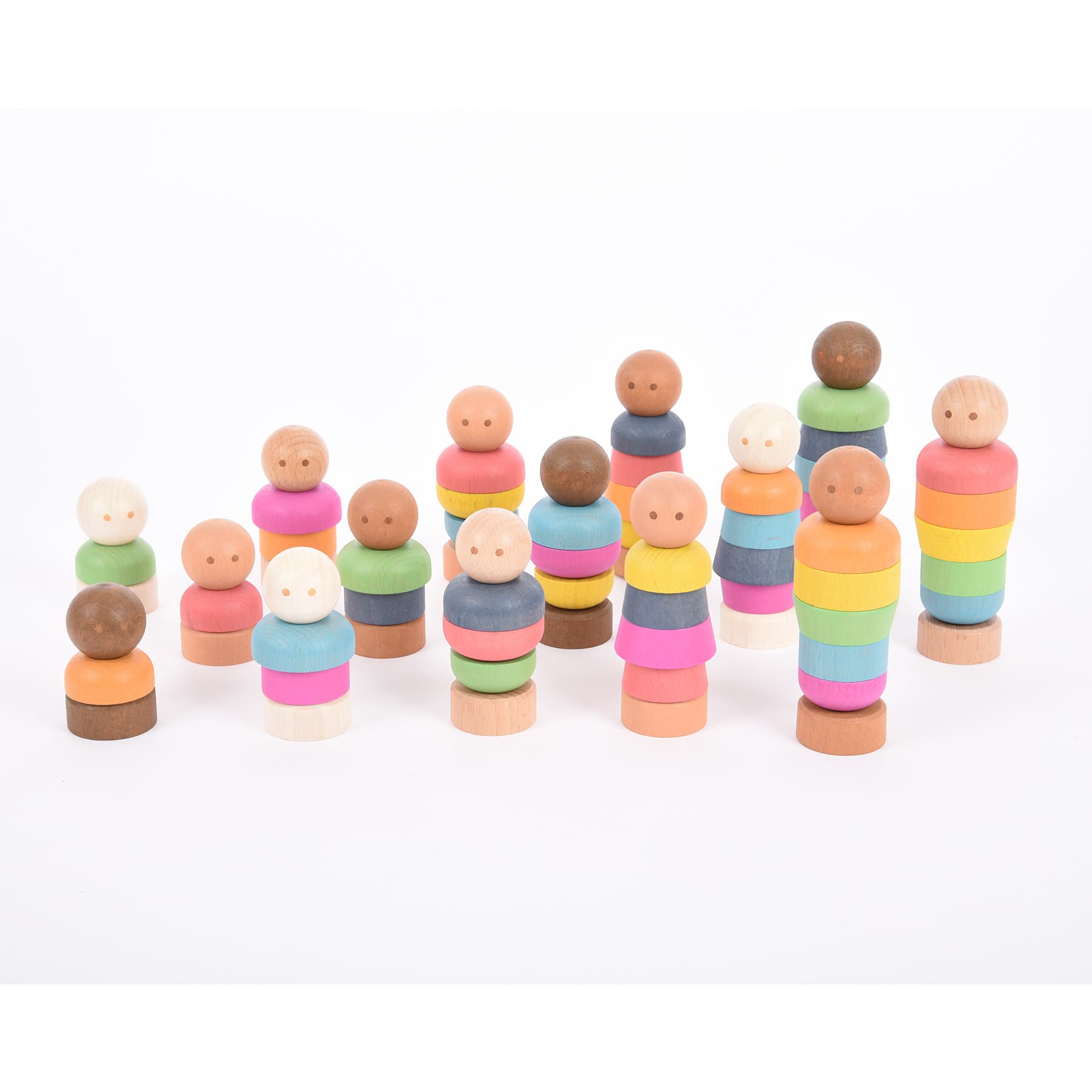 TickiT&#xAE; Rainbow Community People 60 Piece Play Set