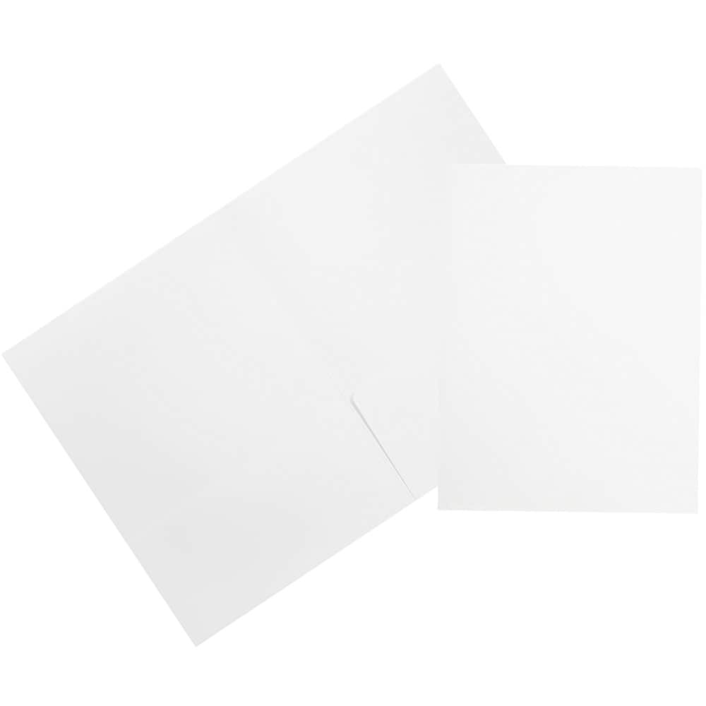 Jam Paper Premium Matte Cardstock Two-pocket Presentation Folders