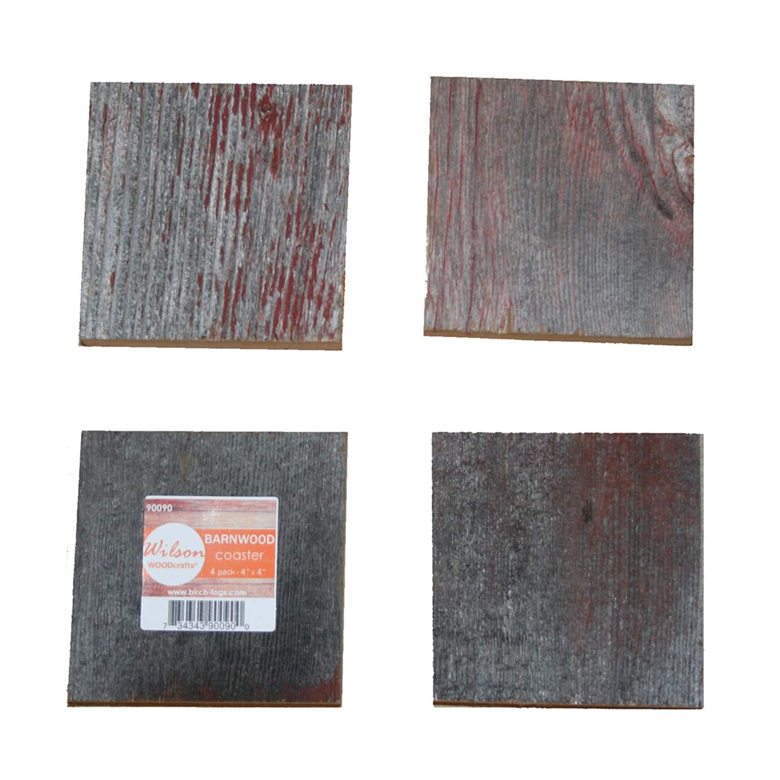 Wilson&#xAE; Enterprises Reclaimed Barn Wood Coasters, 4ct.