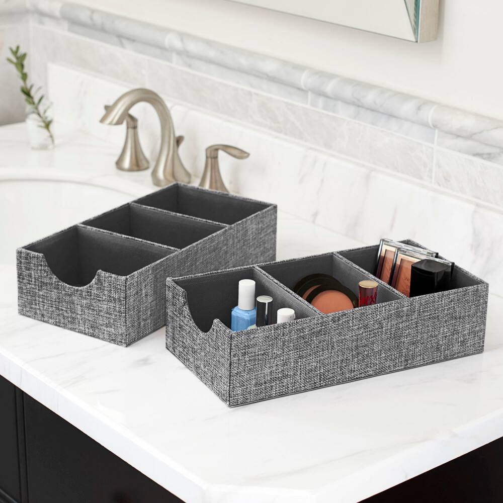Household Essentials 3-Compartment Drawer Organizers, 2ct.