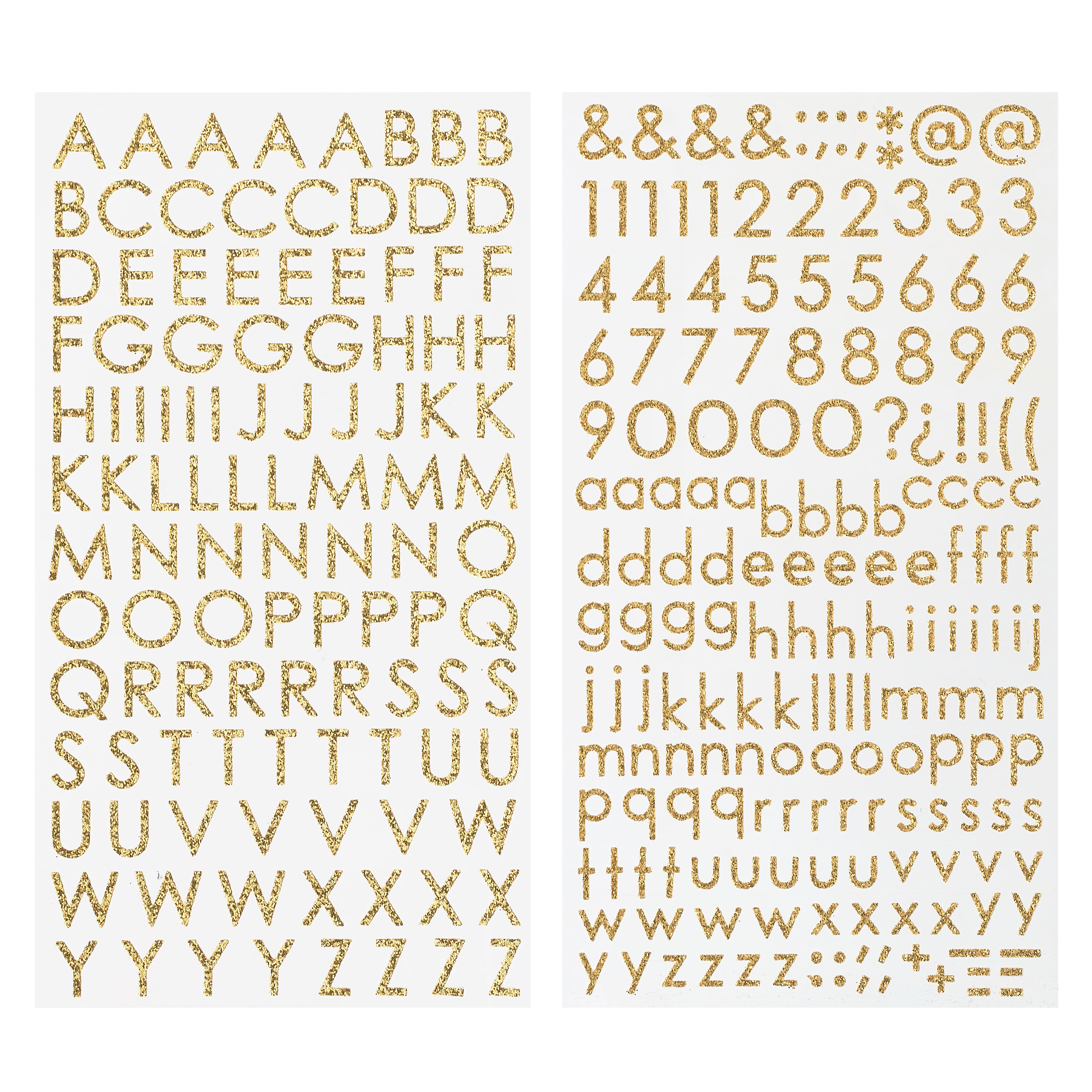 Glitter Block Alphabet Stickers by Recollections
