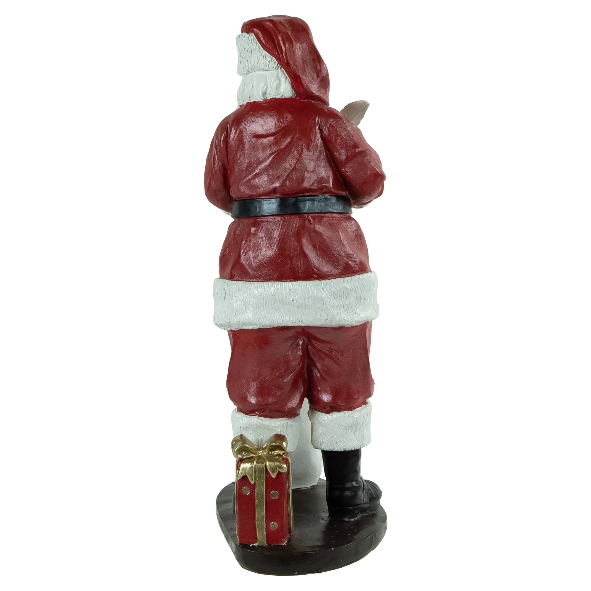 14&#x22; Santa Claus with Naughty or Nice List Christmas Figure