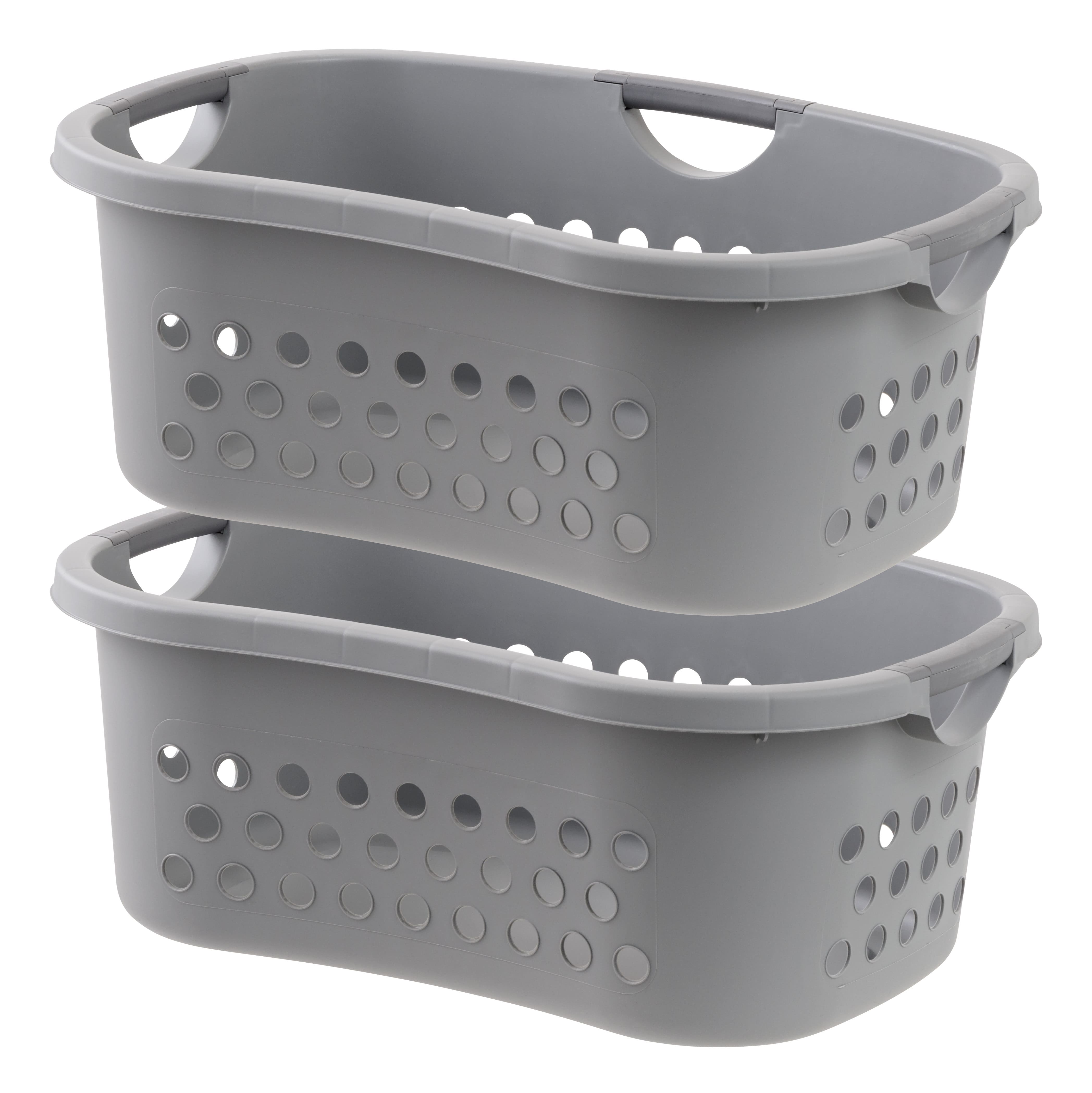 IRIS&#xAE; 53qt. Gray Hip Hamper Laundry Baskets, 2ct.