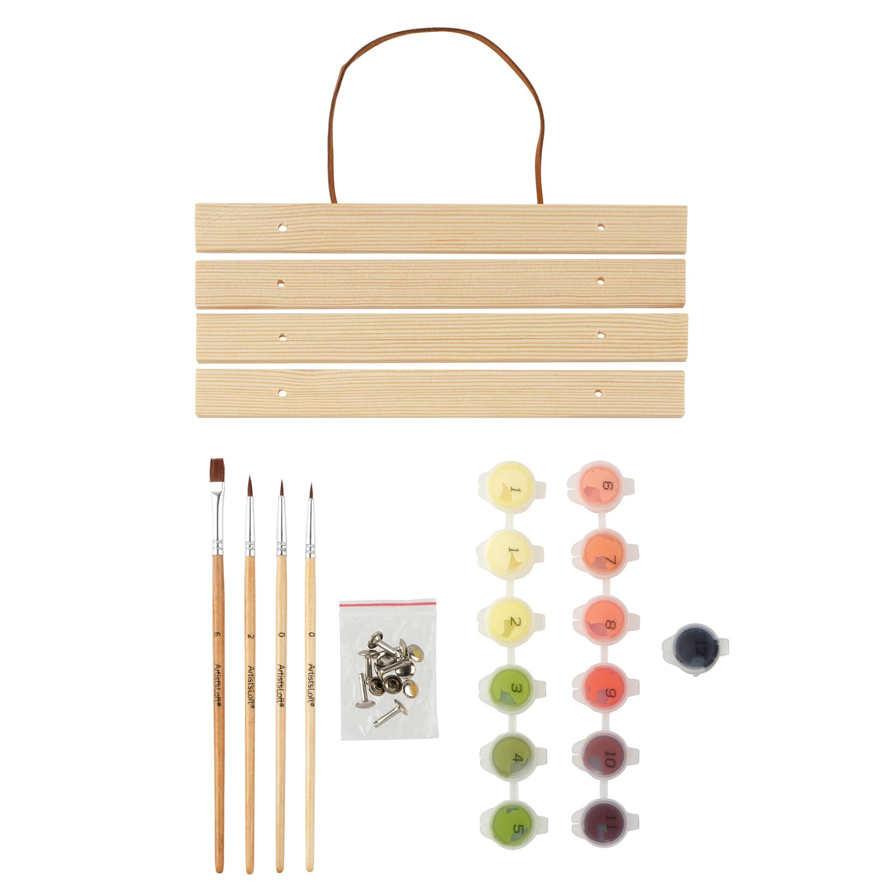 8&#x22; x 10&#x22; Vintage Poppy Paint-by-Number Kit with Wood Display Hanger by Artist&#x27;s Loft&#xAE;