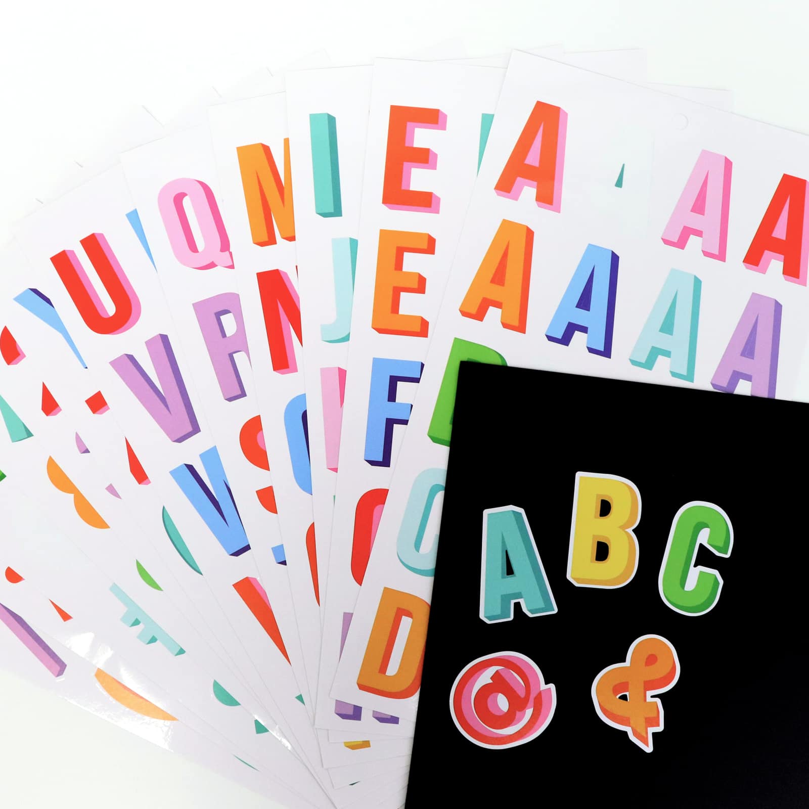 Multicolor Vinyl Alphabet Sticker Sheets by Recollections&#x2122;