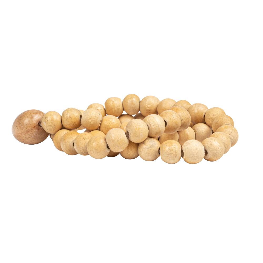 Hello Honey&#xAE; Wood Bead Strand with Decorative Wood Bead Drop