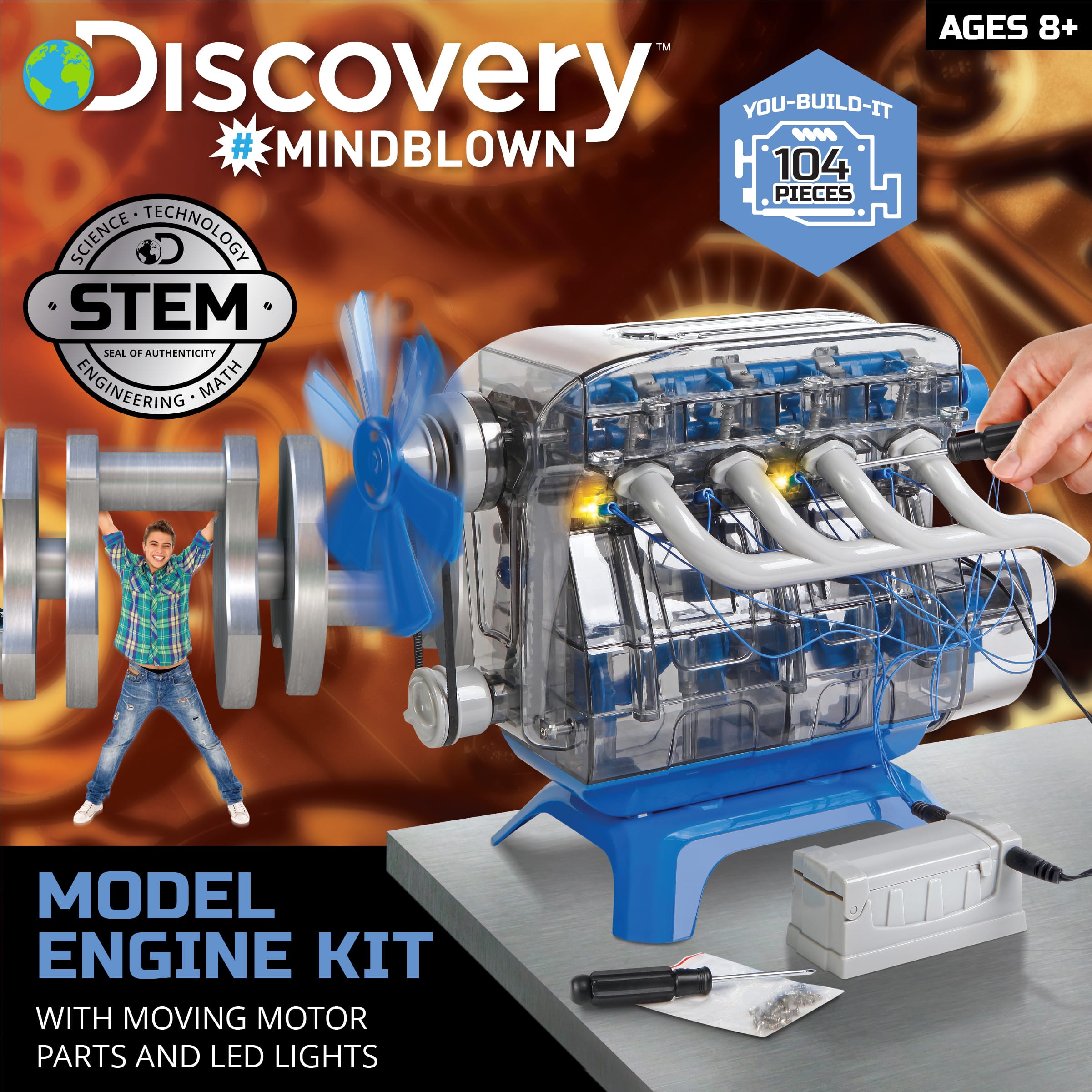 Modèle réduit de moteur Discovery #Mindblown, 8 ans et plus