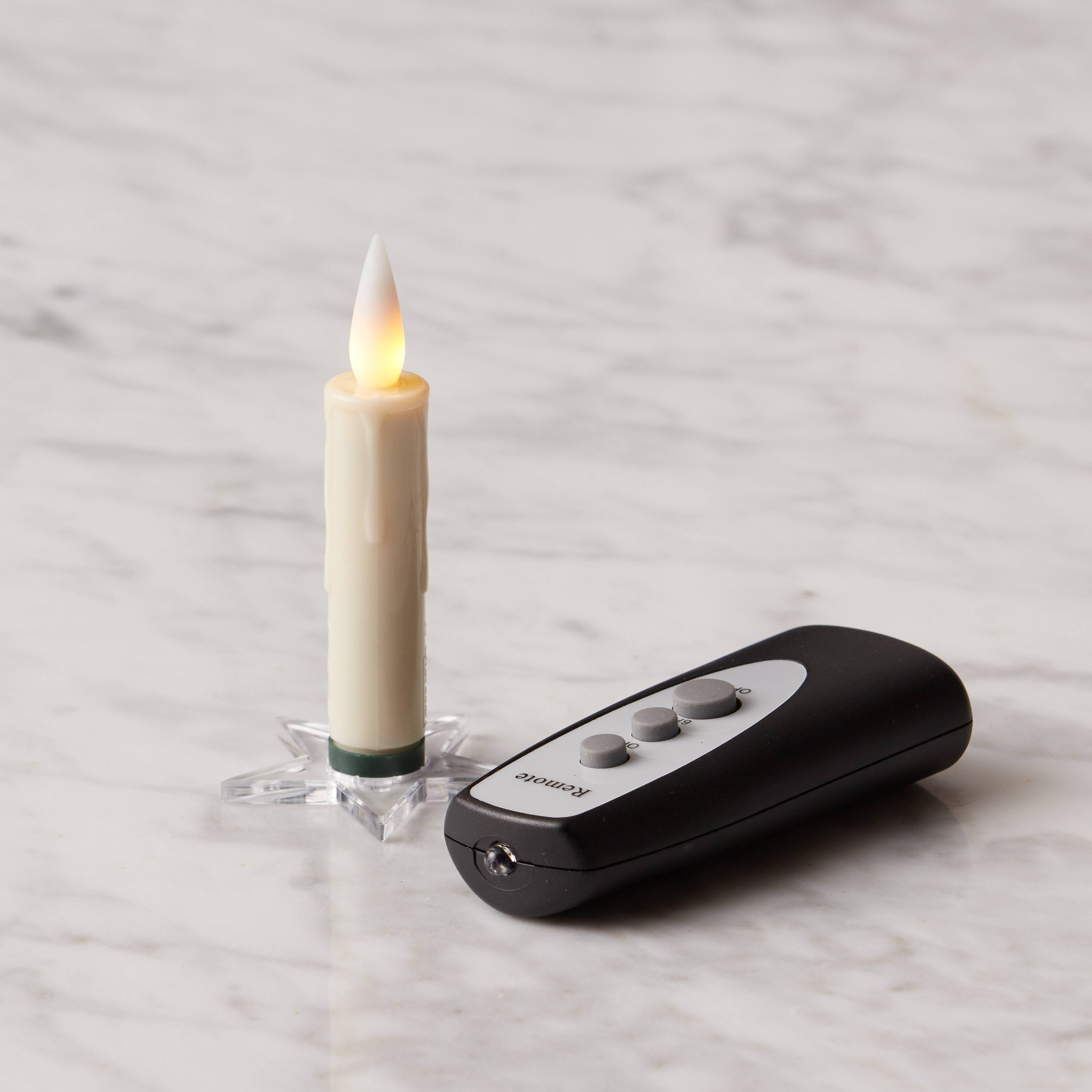 4&#x22; FIA Flame LED Candle Clip, 10ct.