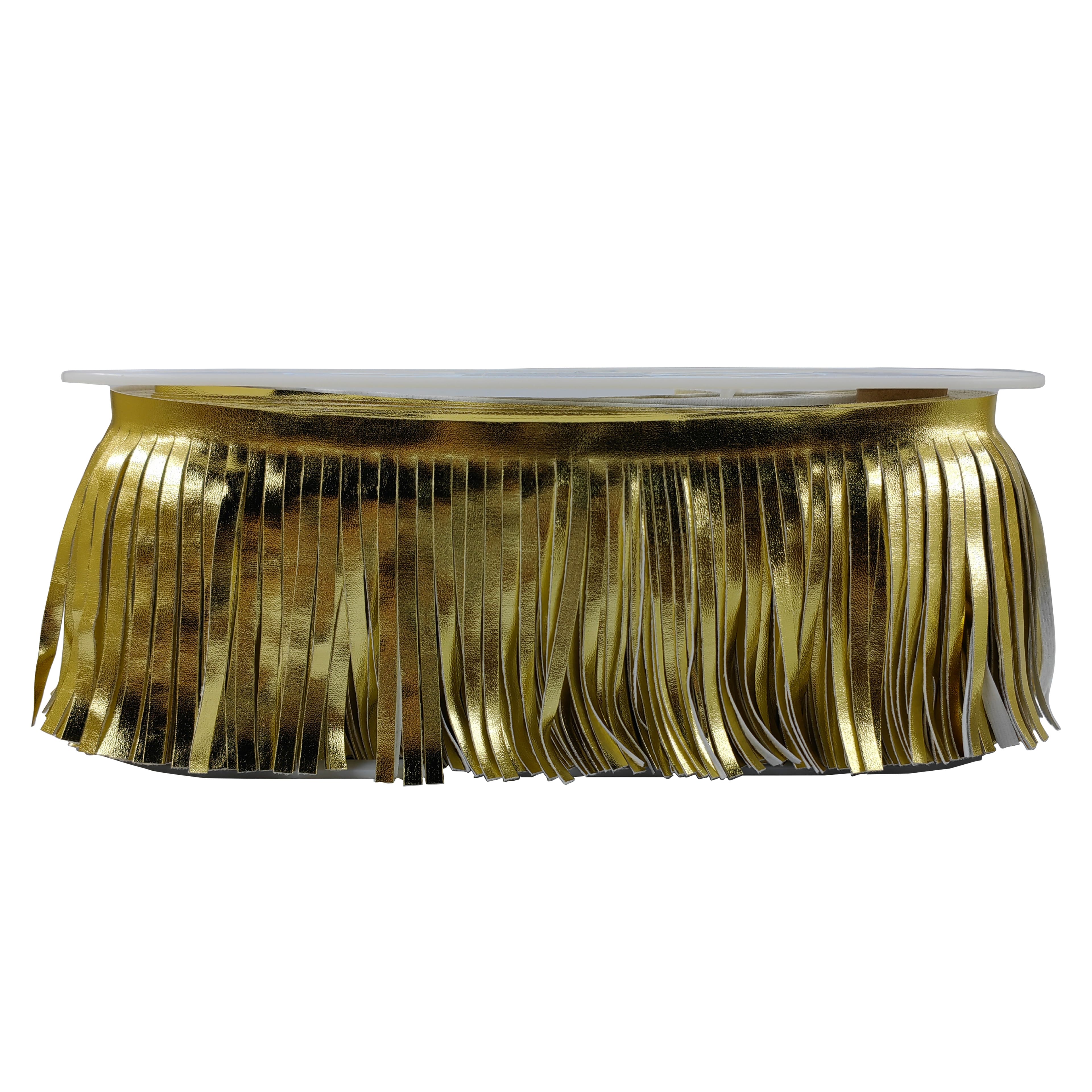 4&#x22; Faux Leather Fringe Trim  by Celebrate It&#xAE;