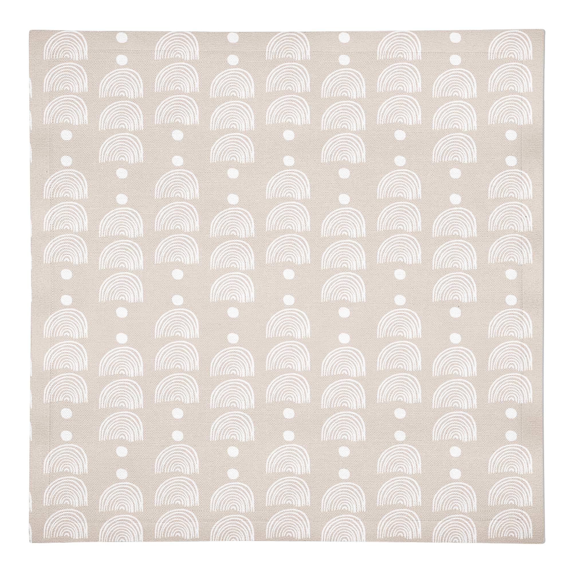 Half Circle Line Pattern 10" x 10" Cotton Twill Napkin