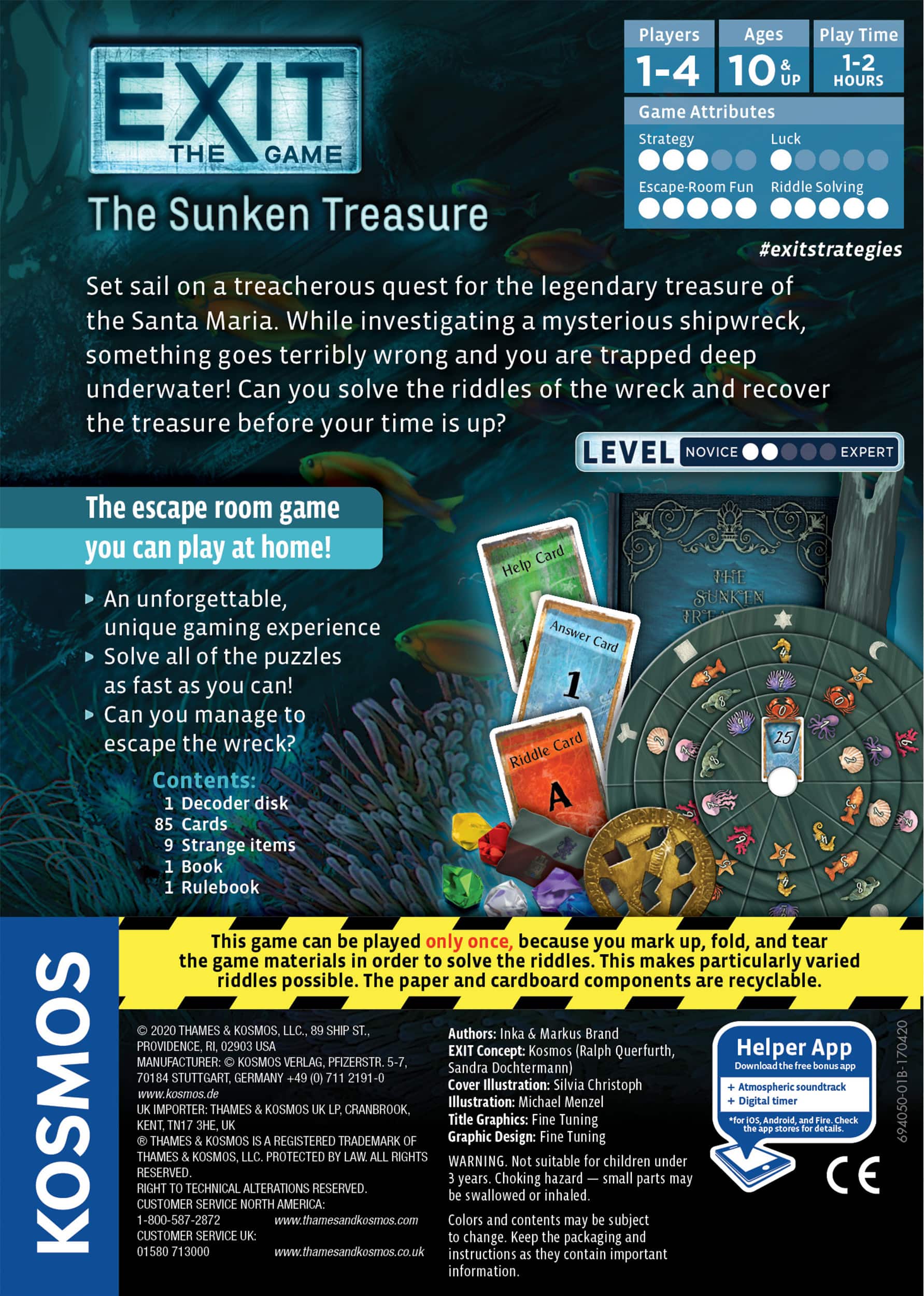 Thames &#x26; Kosmos EXIT: The Sunken Treasure Game