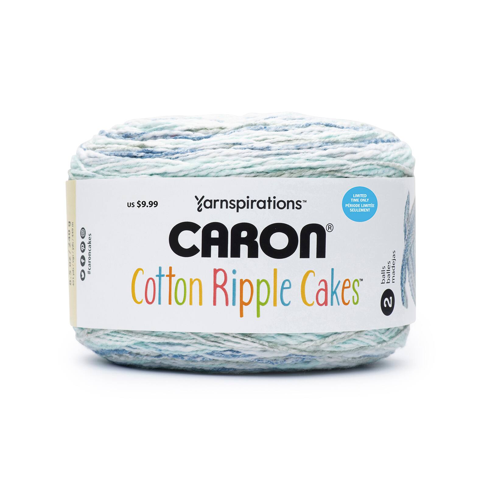 Caron&#xAE; Cotton Ripple Cakes&#x2122; Yarn
