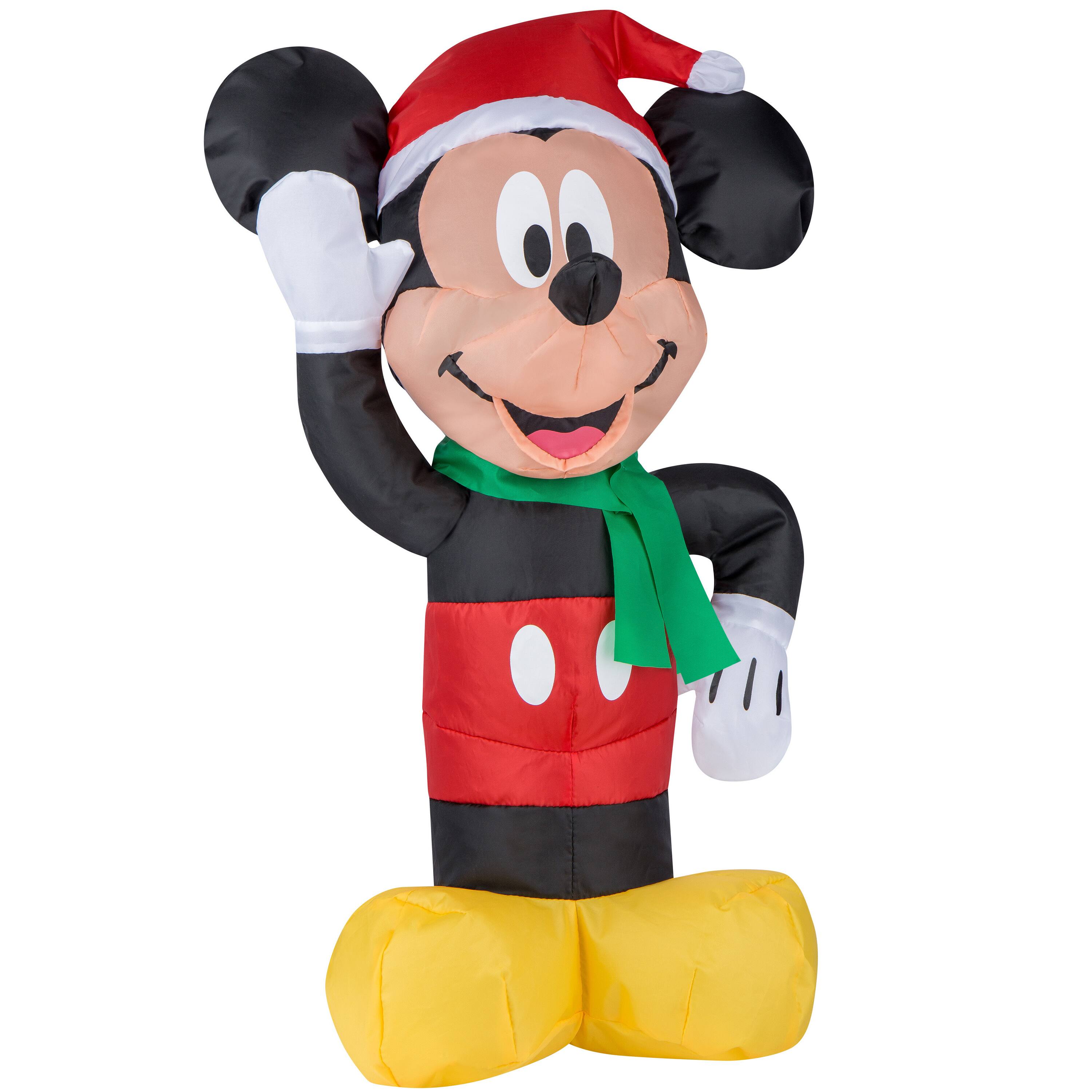 Airblown Inflatable Mickey Mouse Santa With Candy Disney Christmas Yard 
