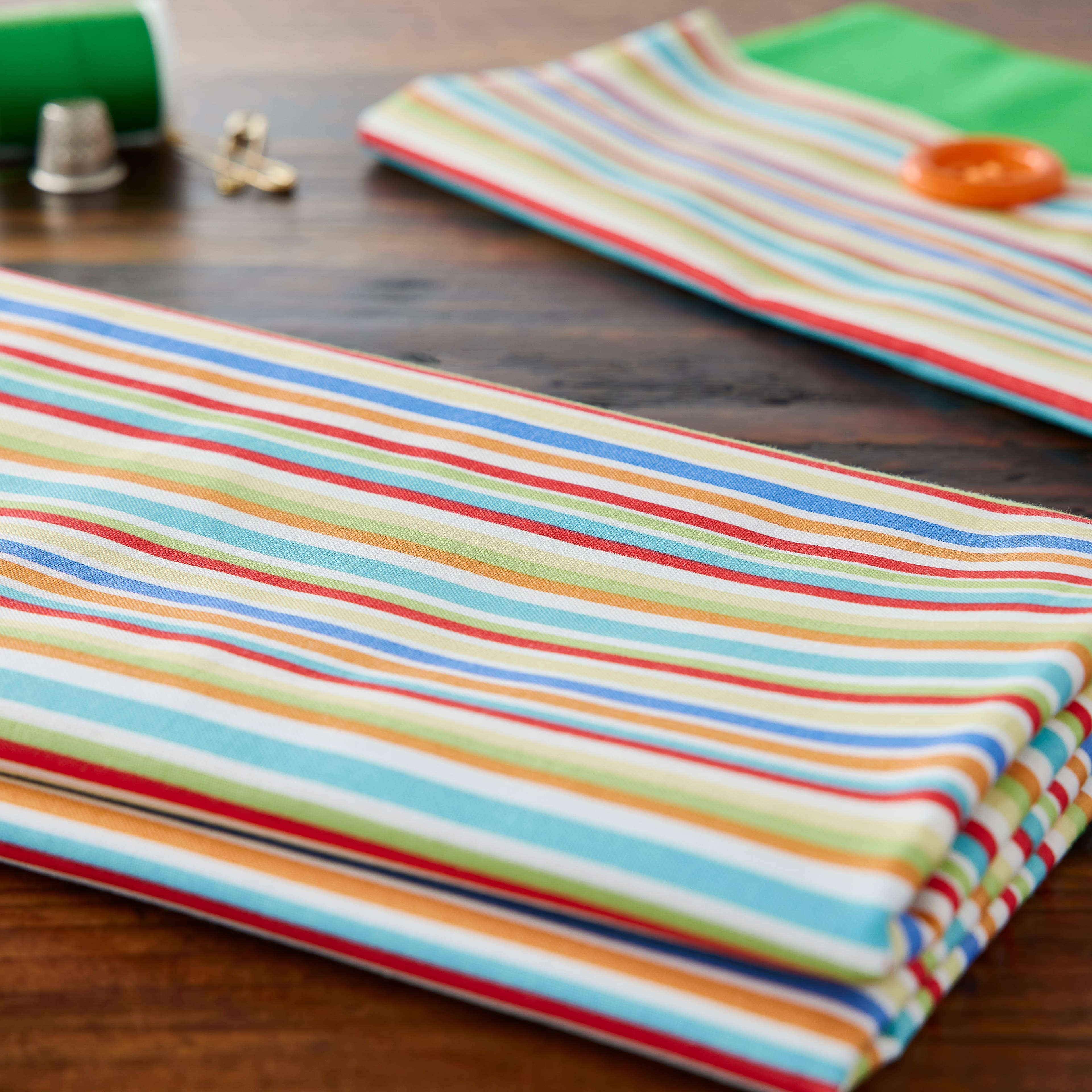  Monster Fun Stripe Cotton Fabric