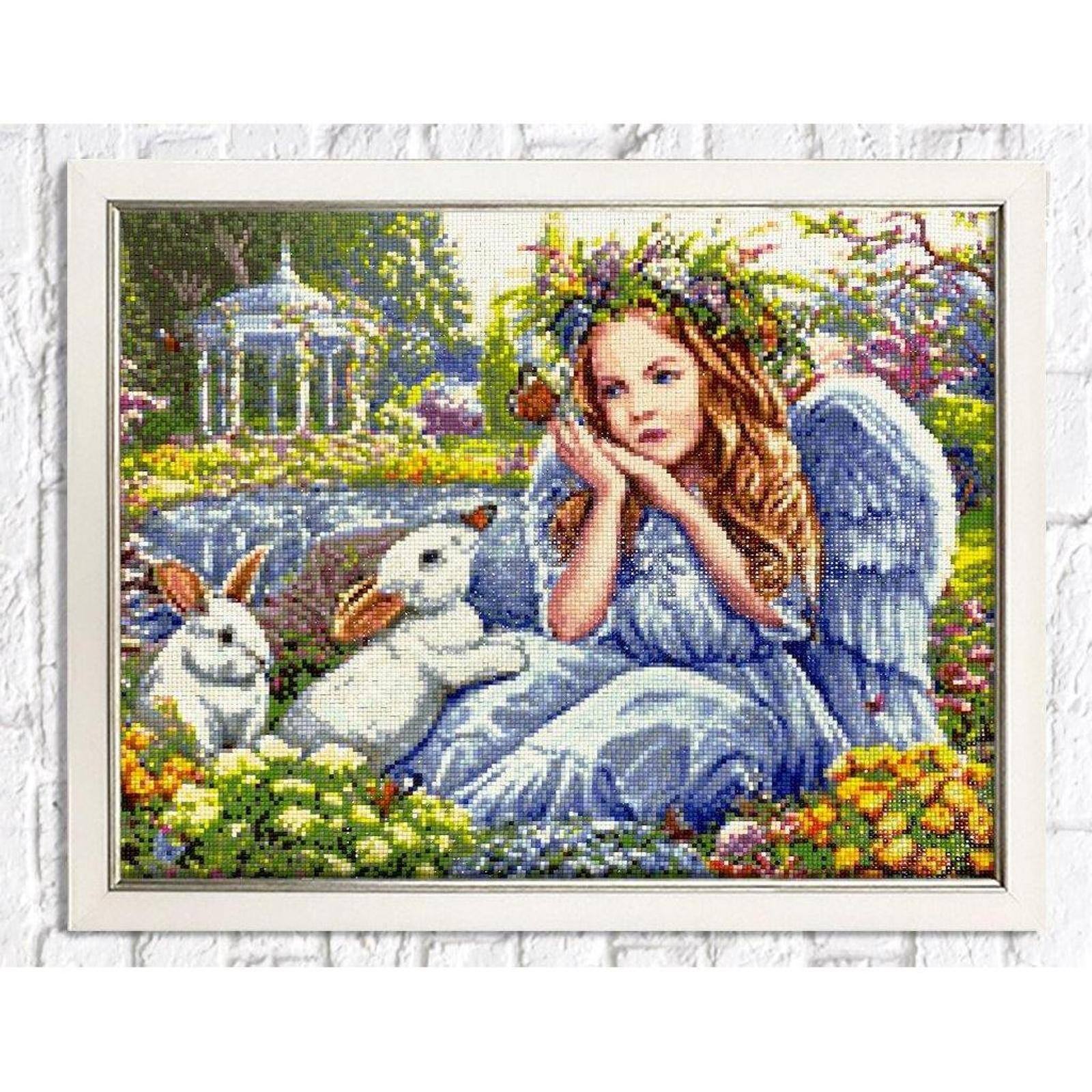 Crafting Spark Diamond Painting Kit Angel In The Garden Crafting Spark