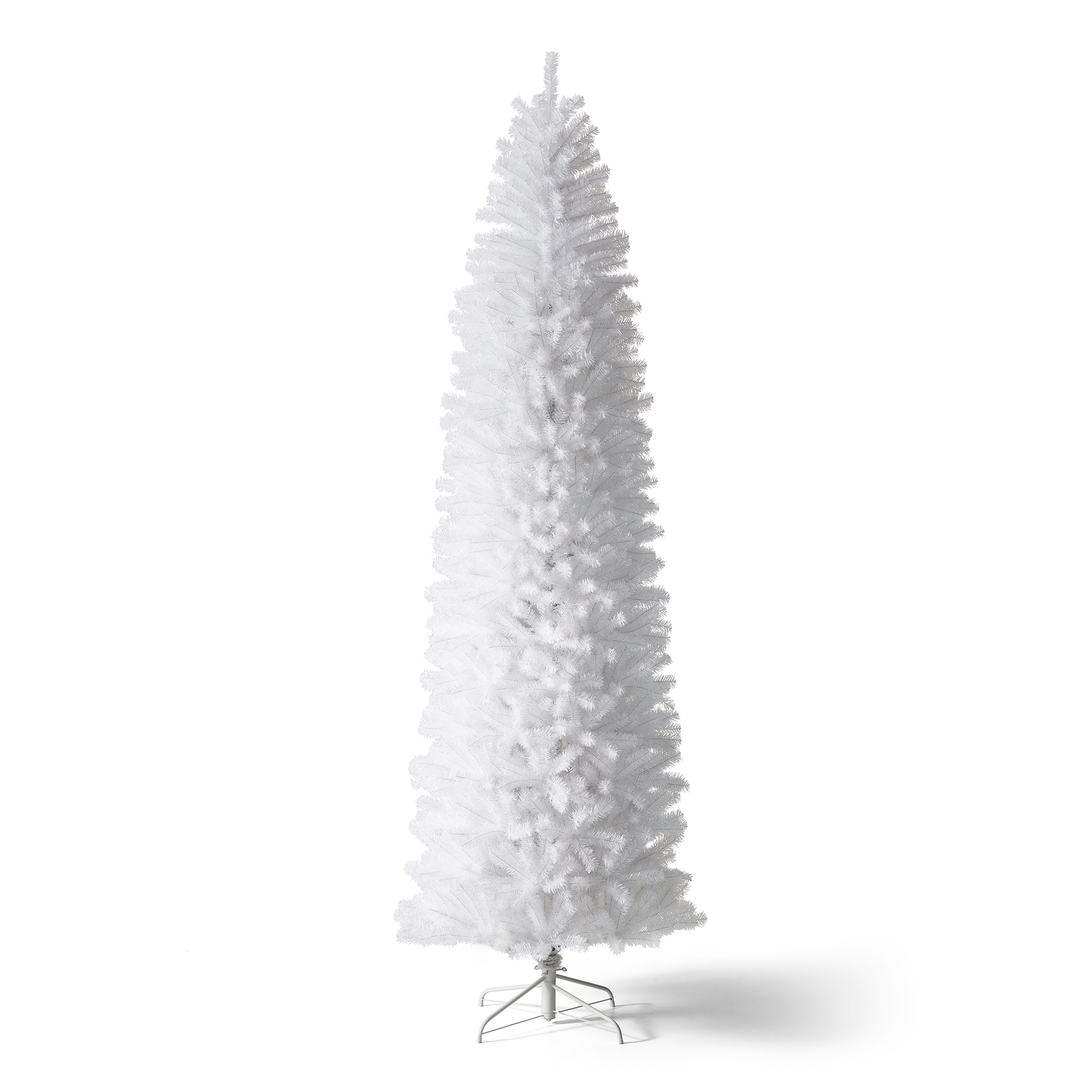 9ft. Unlit White Pencil Tinsel Artificial Christmas Tree
