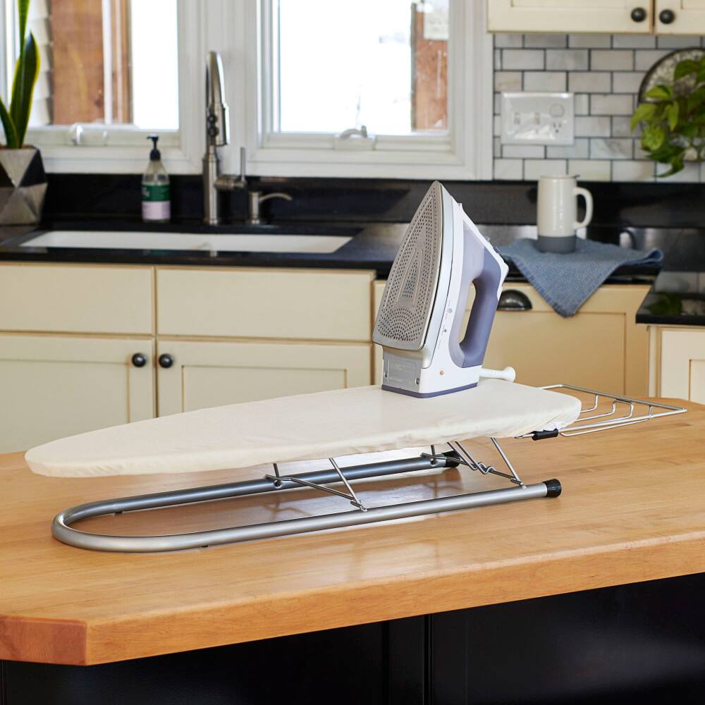 Household Essentials Table Top Ironing Board with Iron Rest