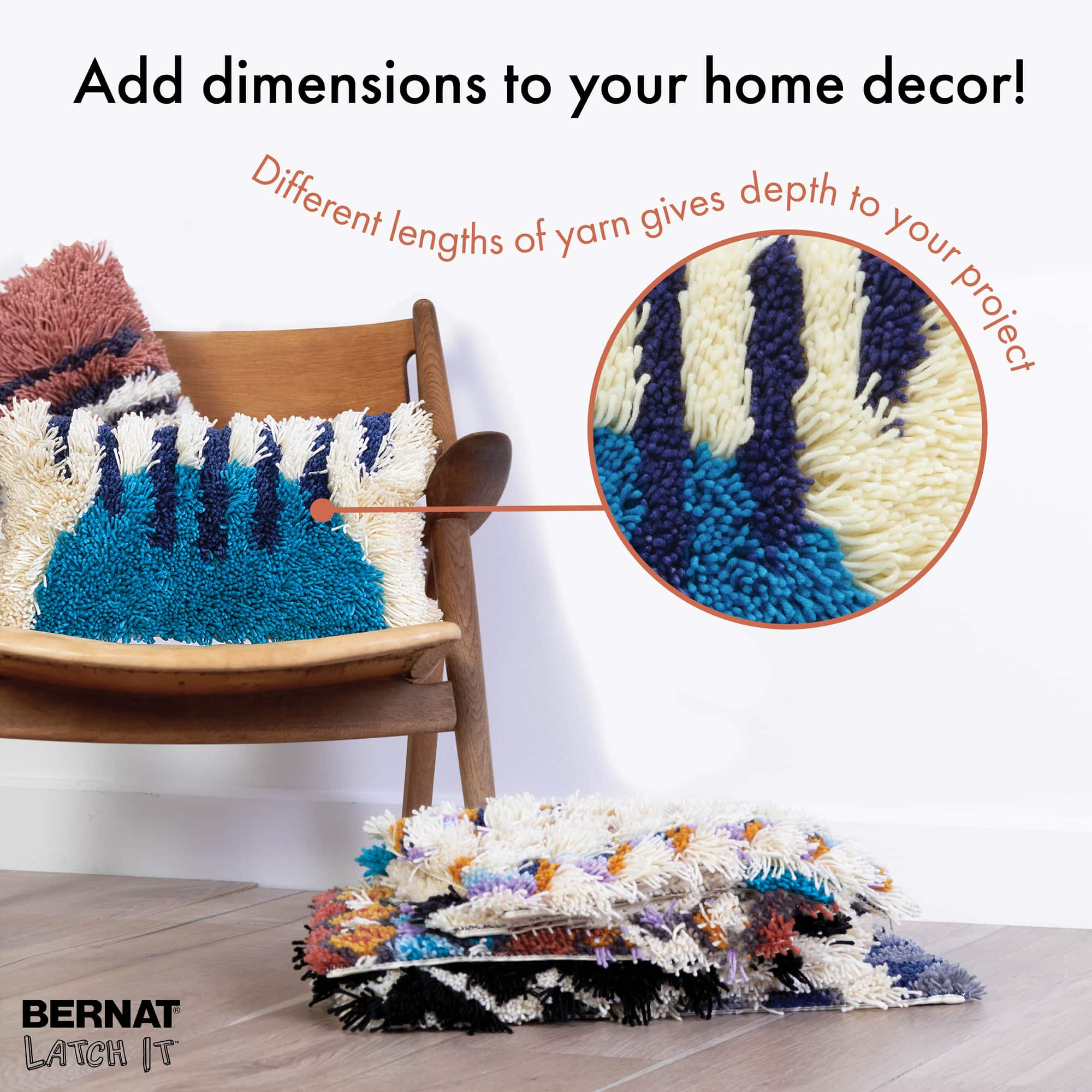 Bernat&#xAE; Latch It&#x2122; Cosmic Collision Boho Yarn Kit