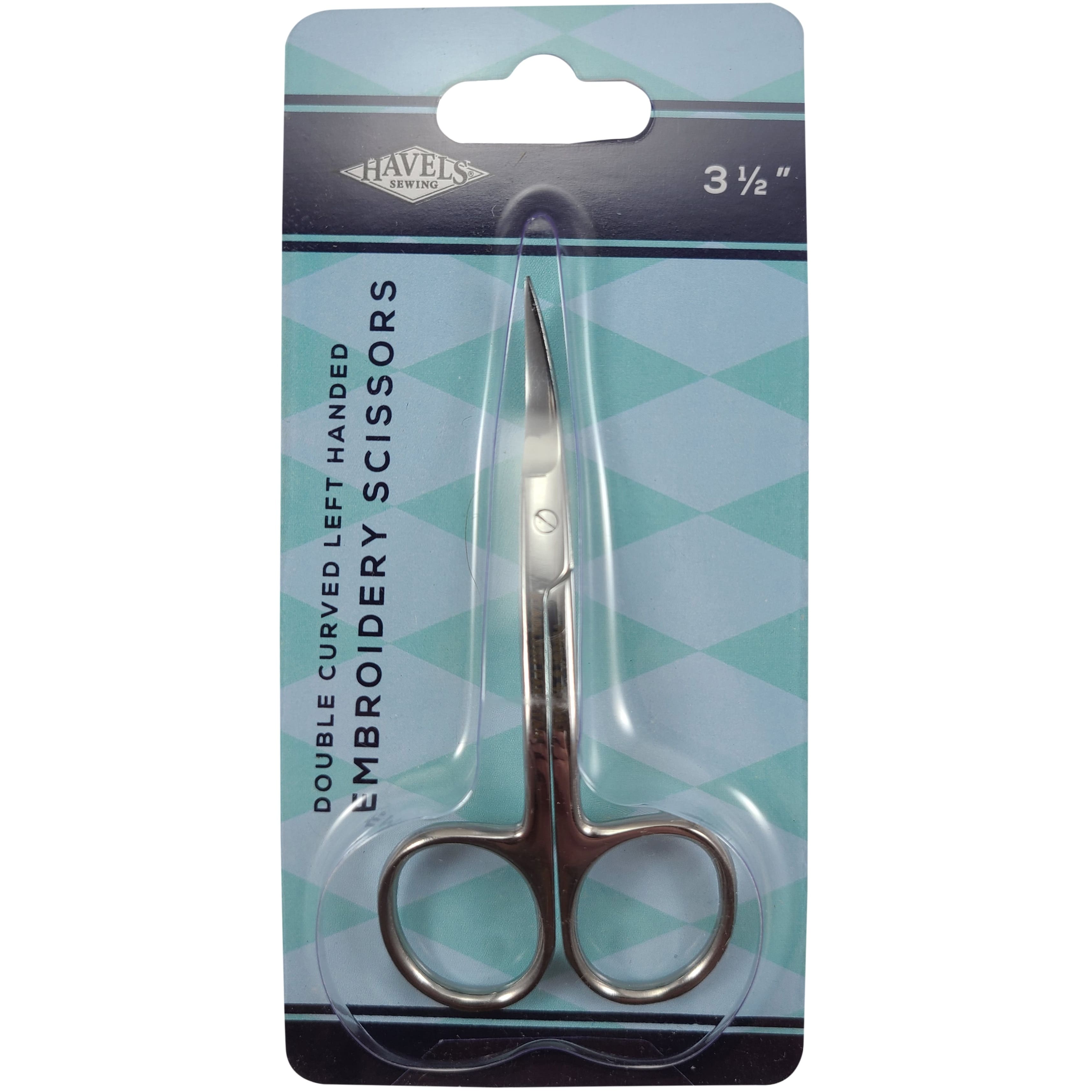 Havels Double Curved Embroidery Scissors 3.5 - Left Handed - 123Stitch