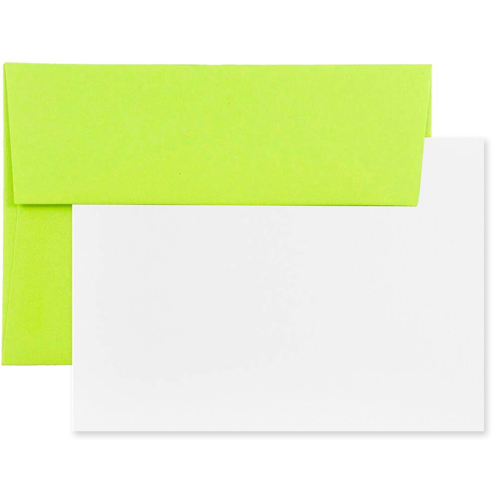 JAM Paper A7 Brite Hue Blank Greeting Cards & Envelopes, 25ct.