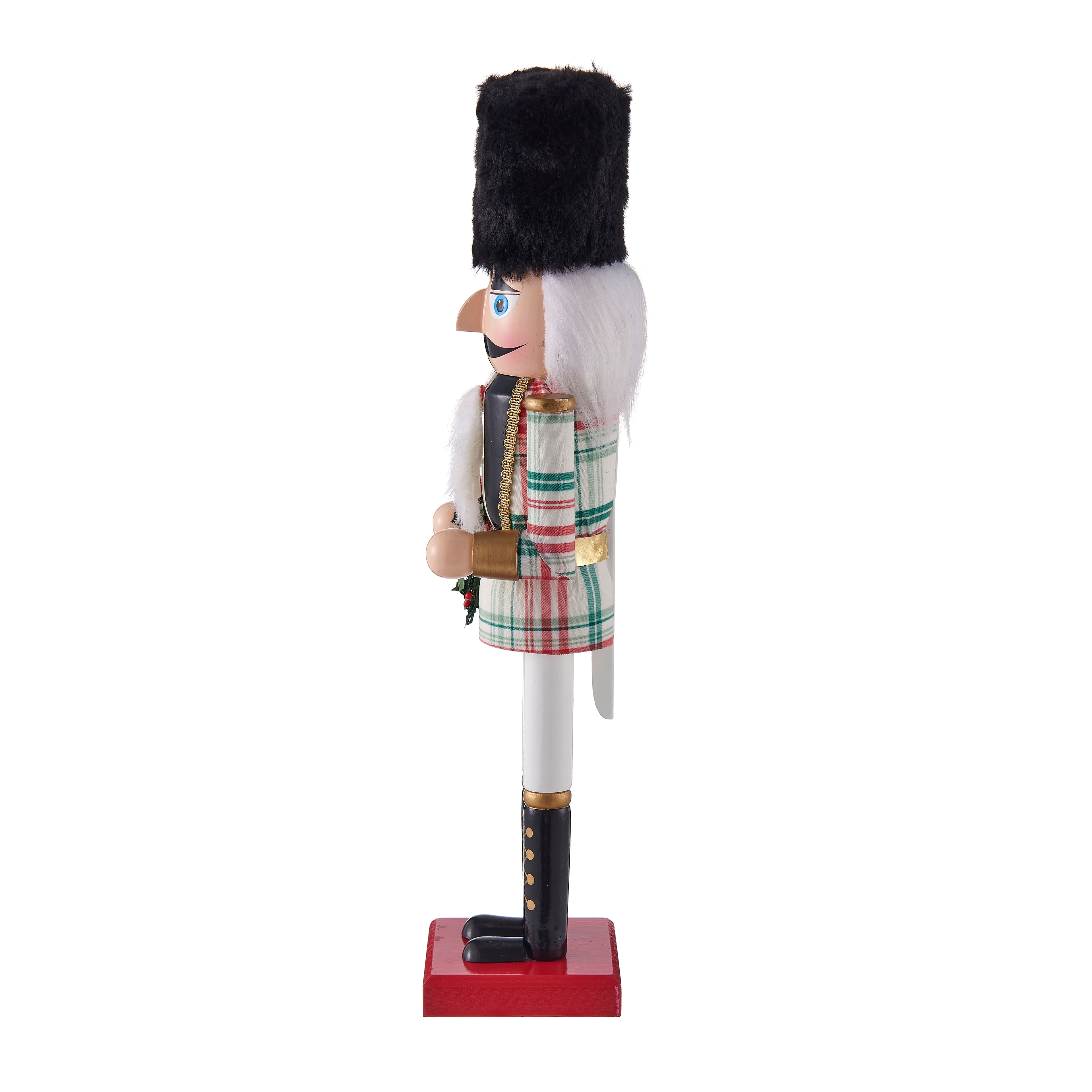 16&#x22; Plaid Nutcracker with Wreath by Ashland&#xAE;