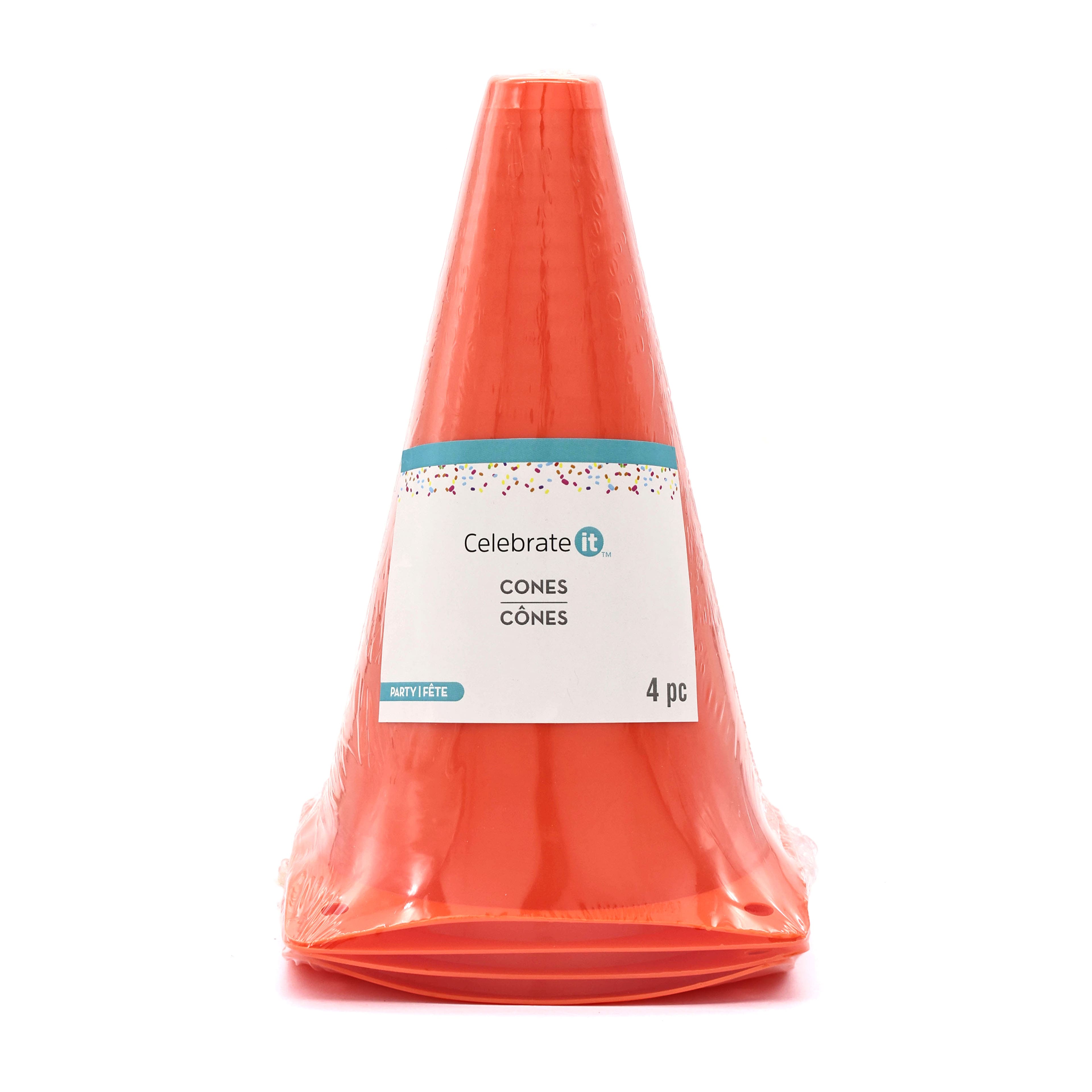 6.75&#x22; Orange Cones, 4ct. by Celebrate It&#x2122;