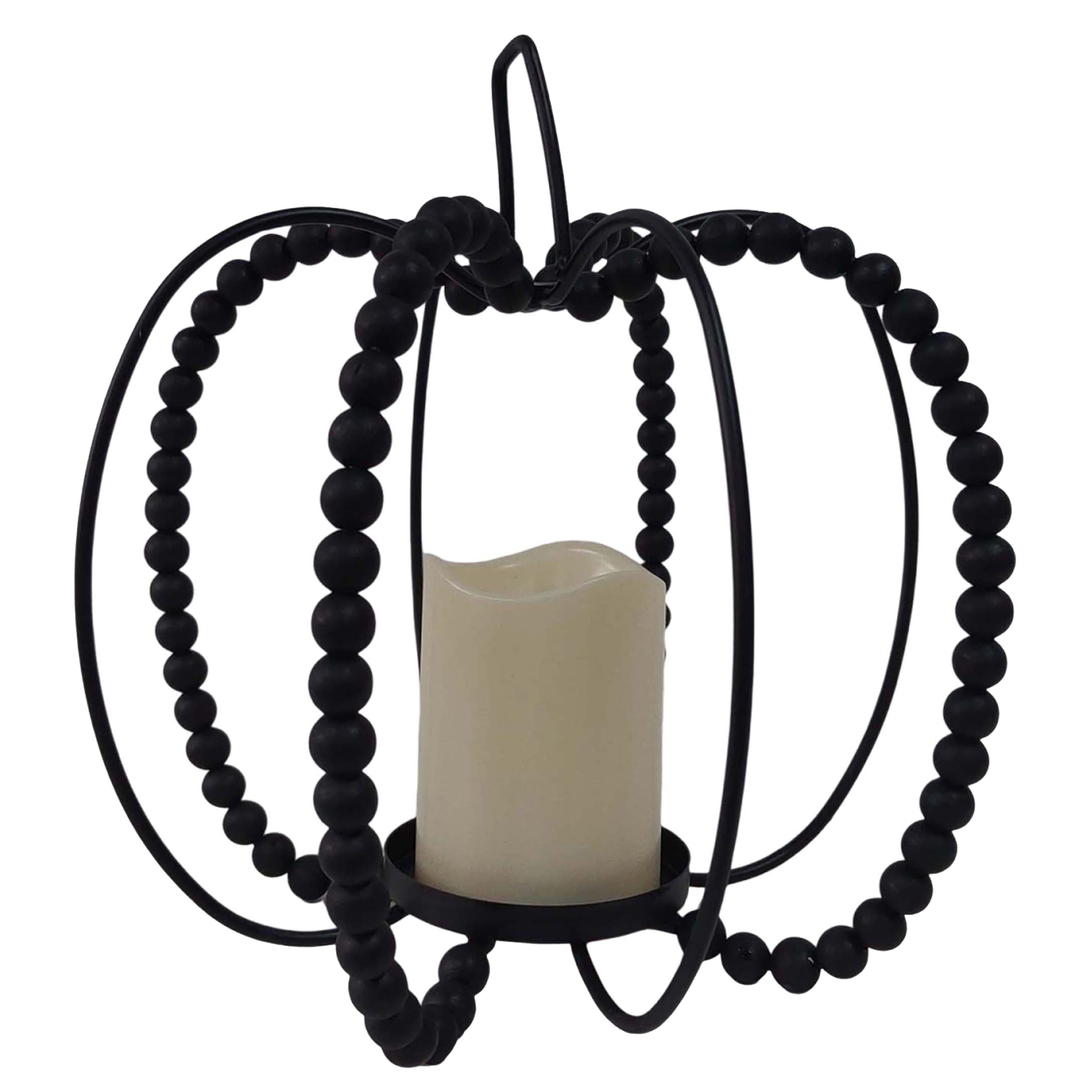 10.5&#x22; Bead LED Lighted Pumpkin Lantern by Ashland&#xAE;
