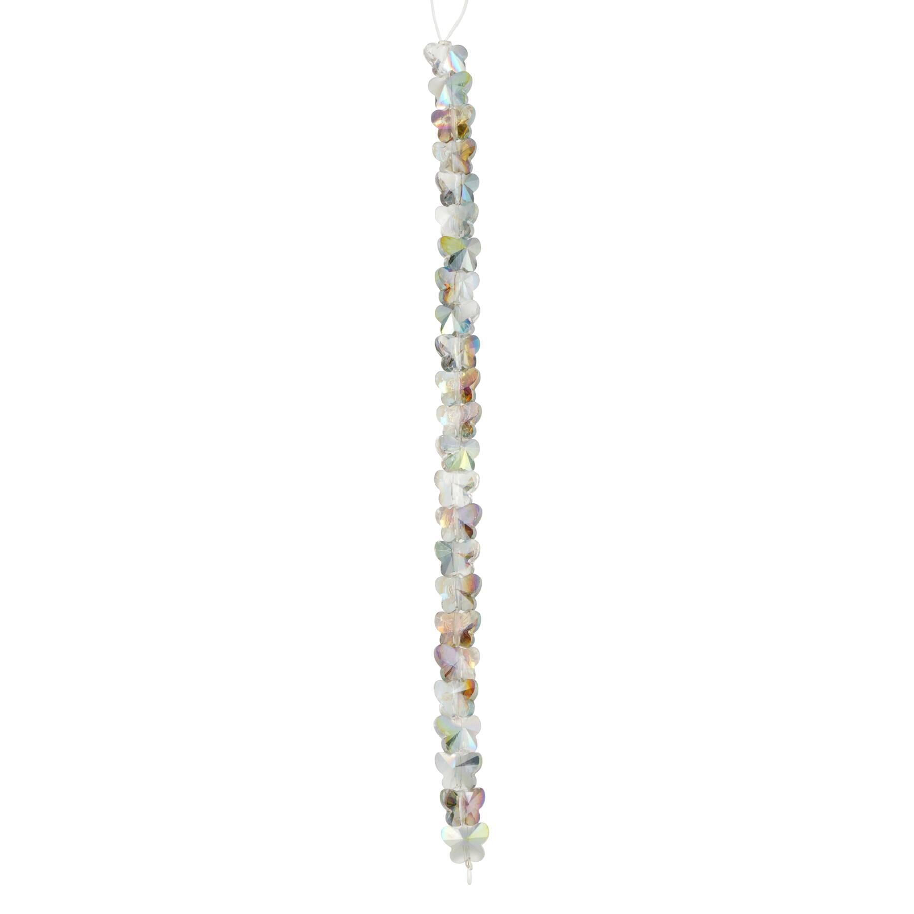 12 Pack: Multicolor Glass Butterfly Beads, 9mm by Bead Landing™