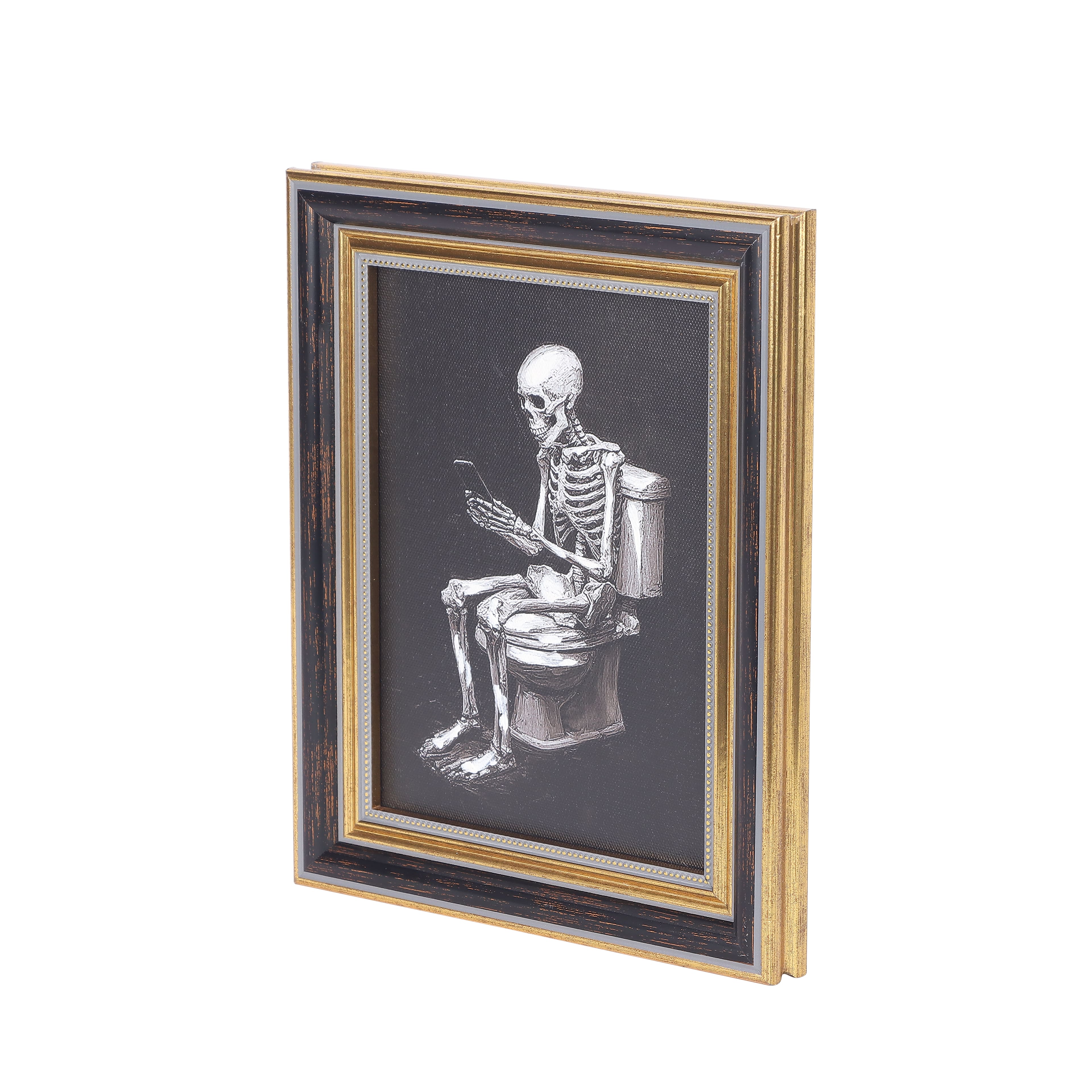 8&#x22; x 10&#x22; Skeleton with Toilet Wall D&#xE9;cor by Ashland&#xAE;