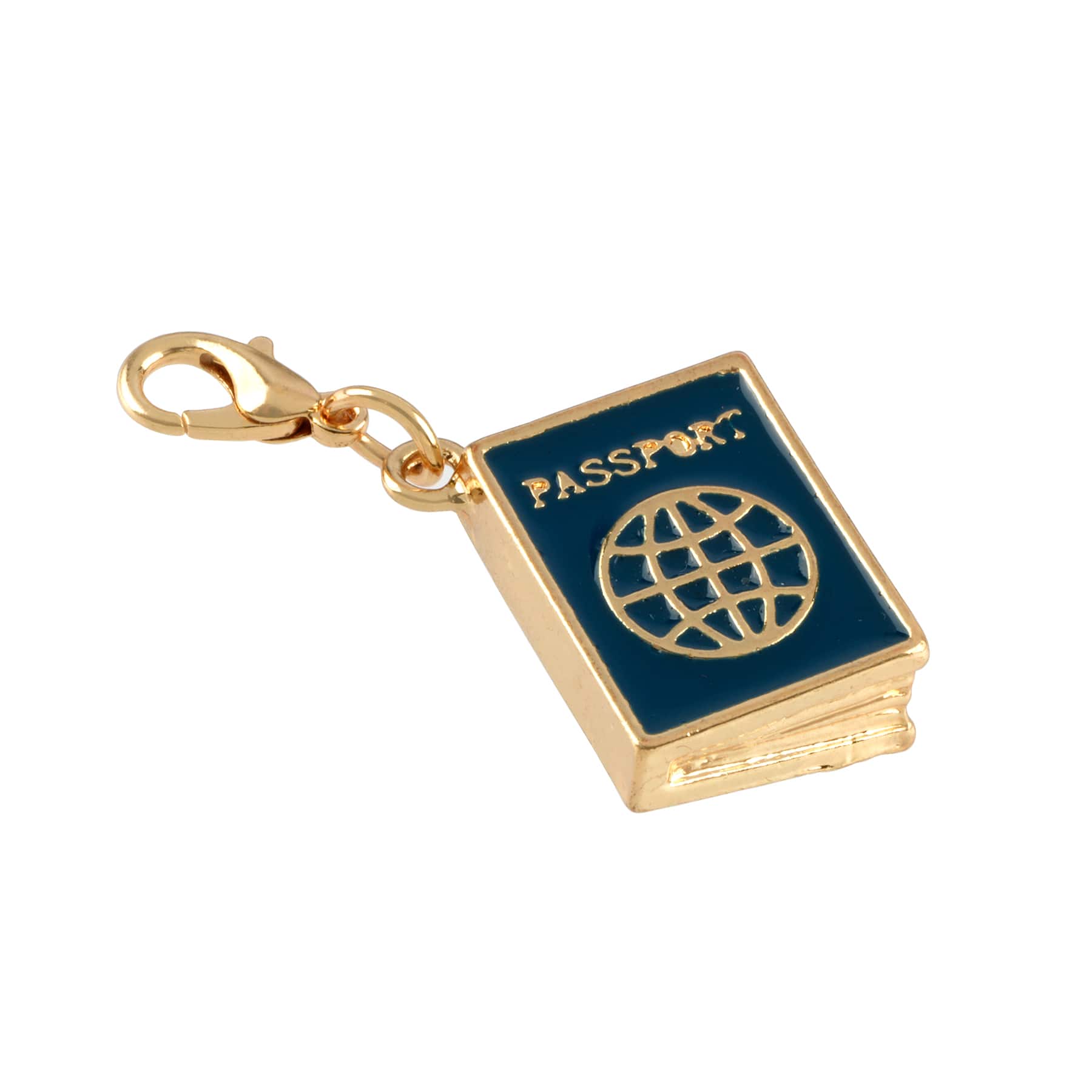 12 Pack: Dark Blue Passport Charm by Bead Landing™