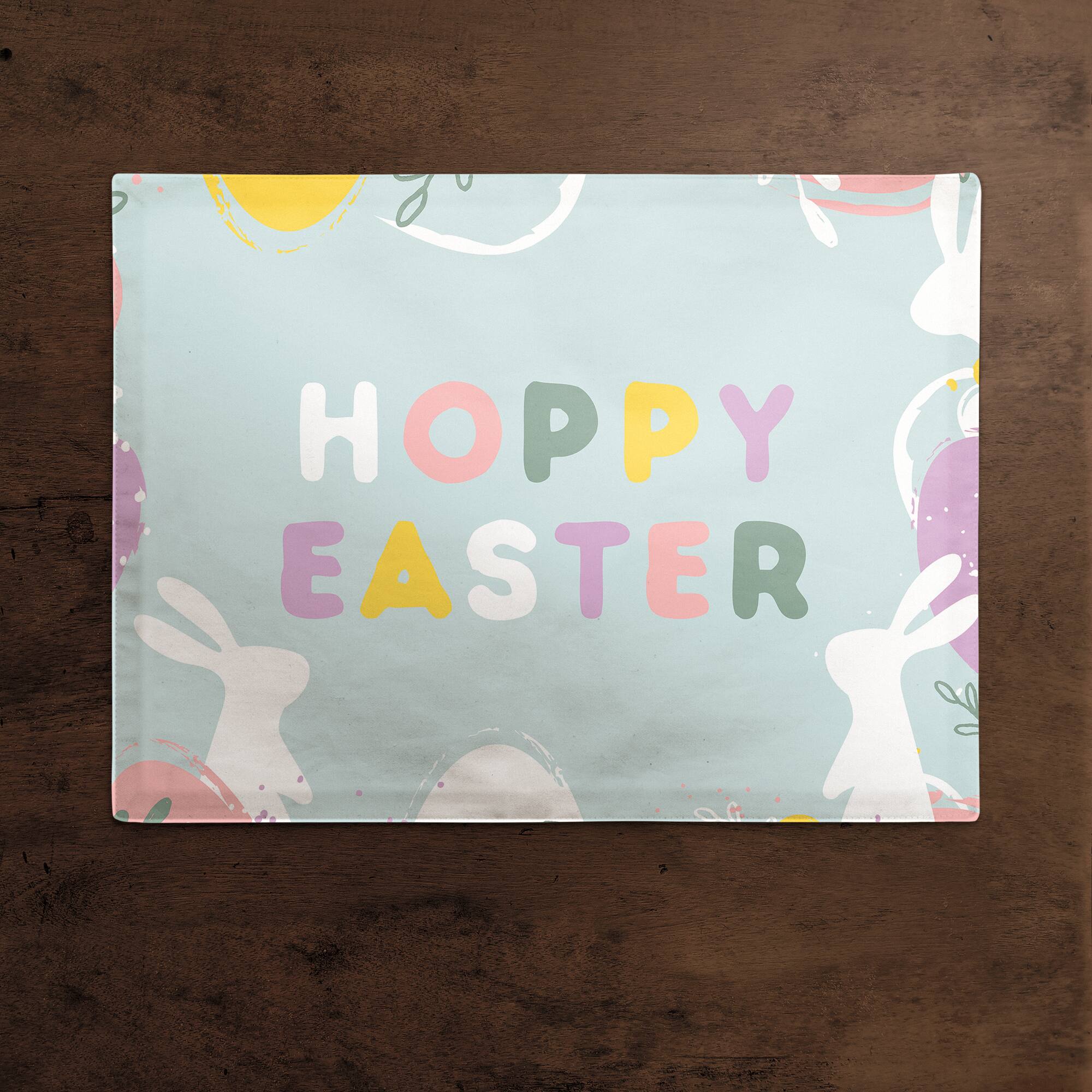 Hoppy Easter Eggs 14" x 18" Cotton Twill Placemat
