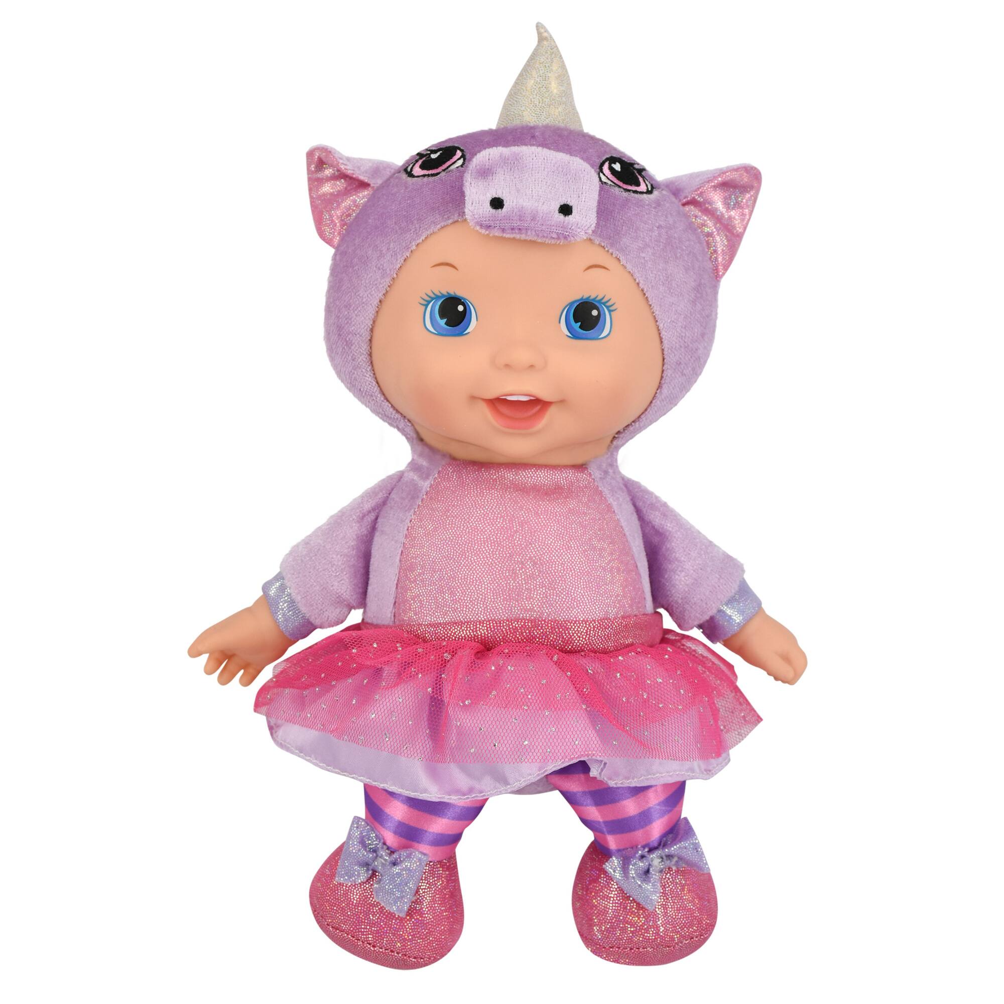 Little Darlings Animal Cuties 11&#x22; Baby Doll With Unicorn Outfit