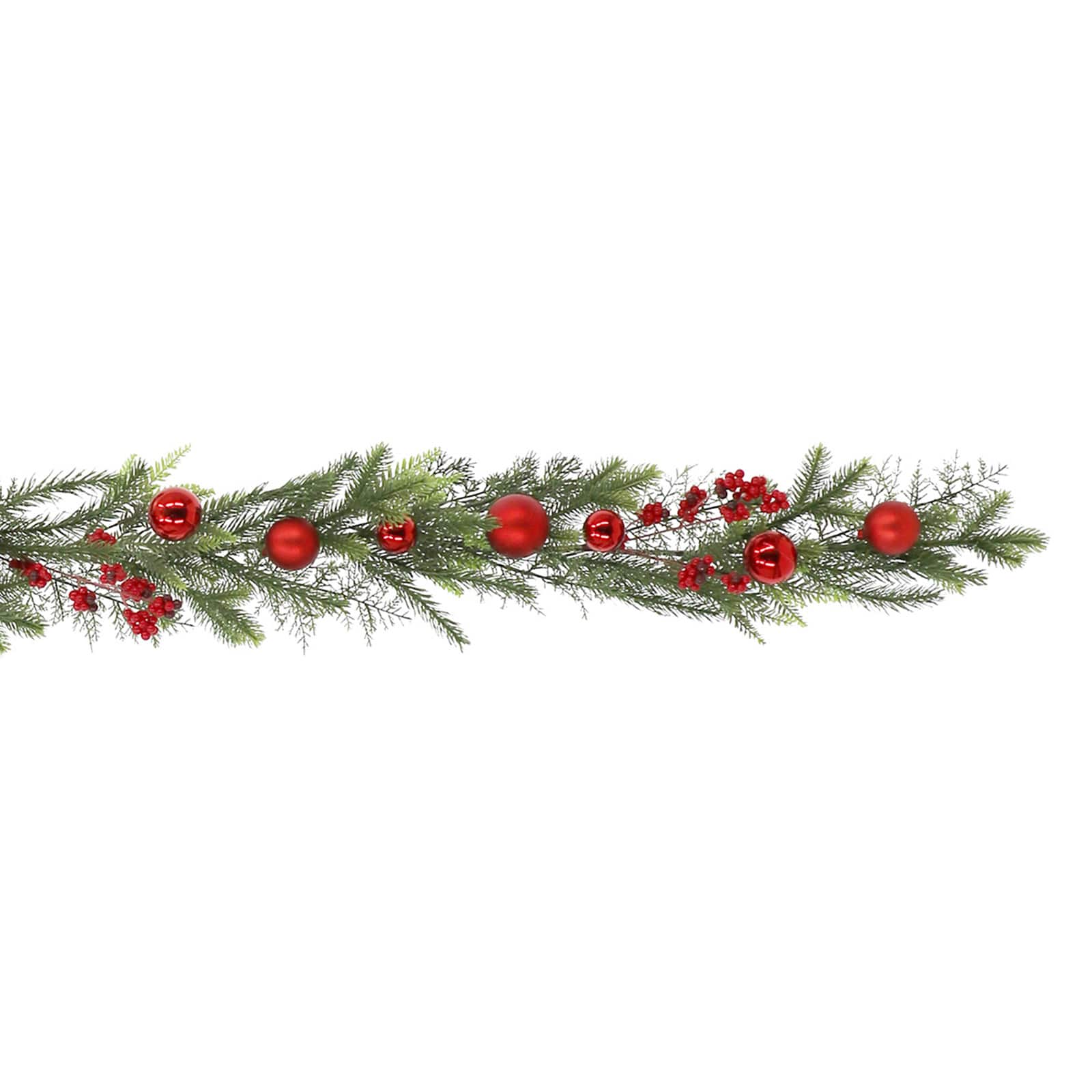 6ft. Pre-Lit Red Ornament &#x26; Berry Garland by Ashland&#xAE;