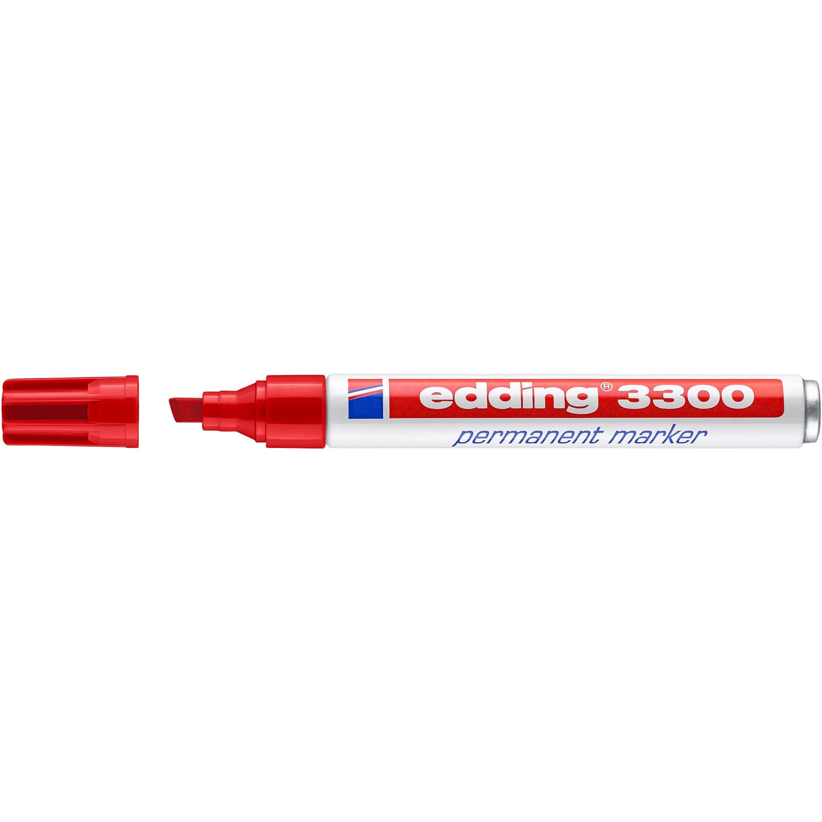 Edding 3300 Permanent Marker, Chisel Tip, Grey