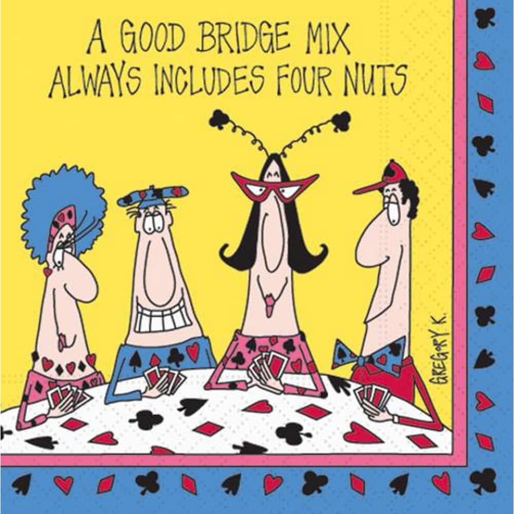 JAM Paper Includes Four Nuts Cocktail Napkins, 40ct.