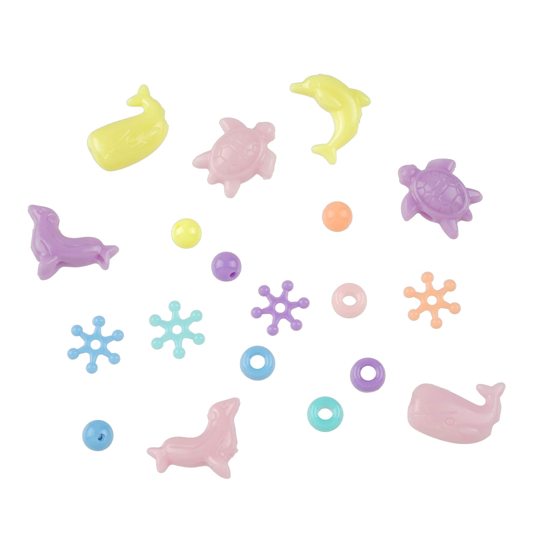 12 Packs: 380 ct. (4,560 total) Pastel Mixed Shape Beads by Creatology™