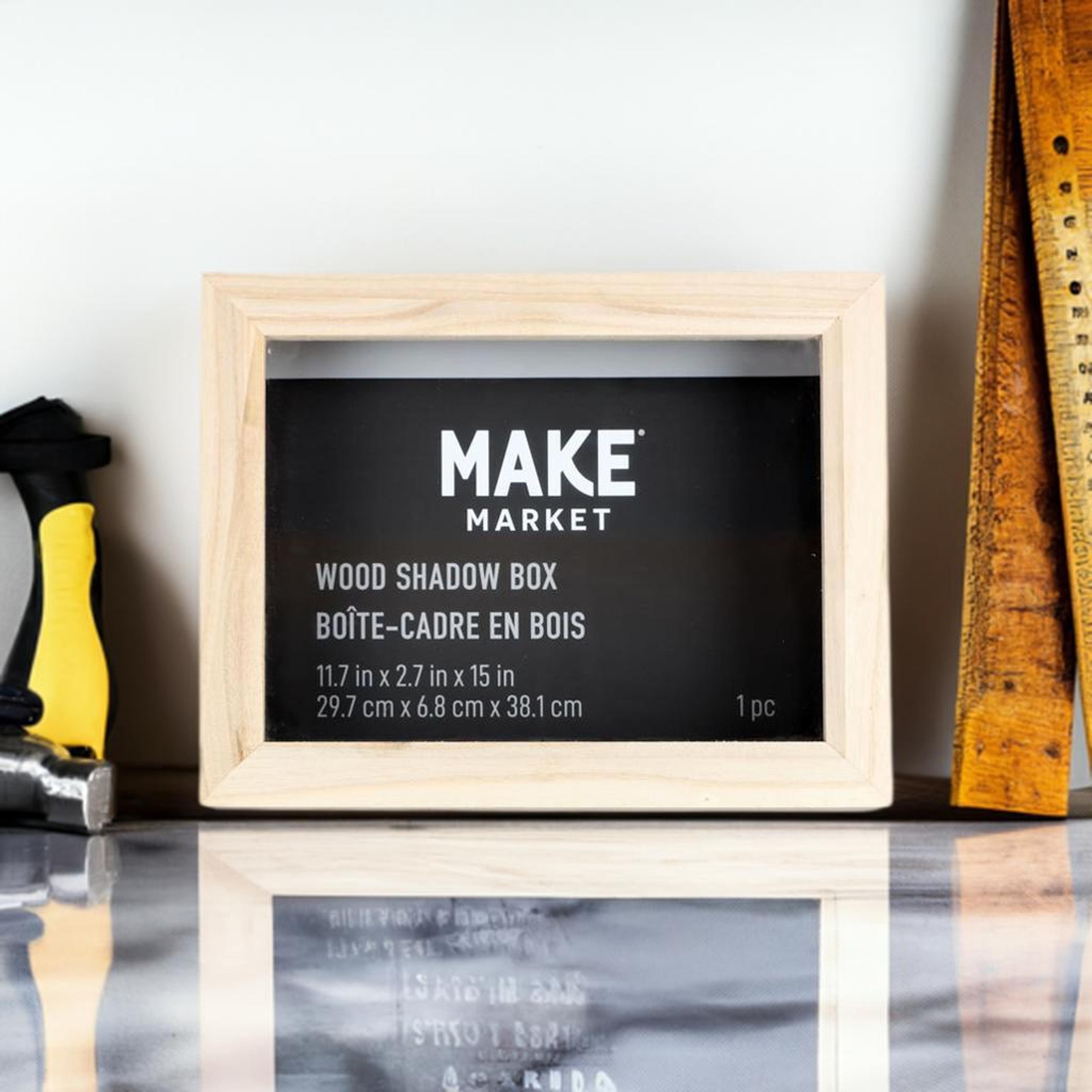 11.7&#x22; x 15&#x22; Hinged Wood Shadow Box by Make Market&#xAE;