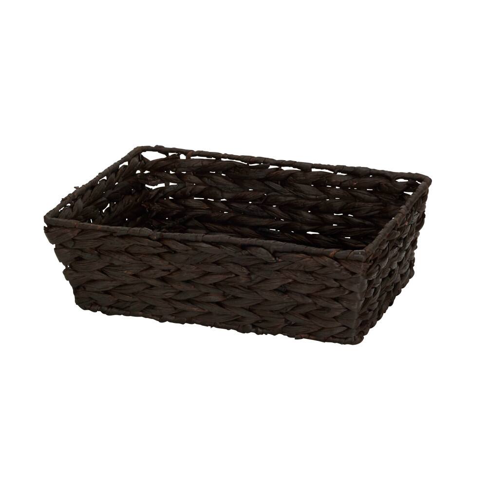 Household Essentials Dark Brown Wicker Storage Basket Set