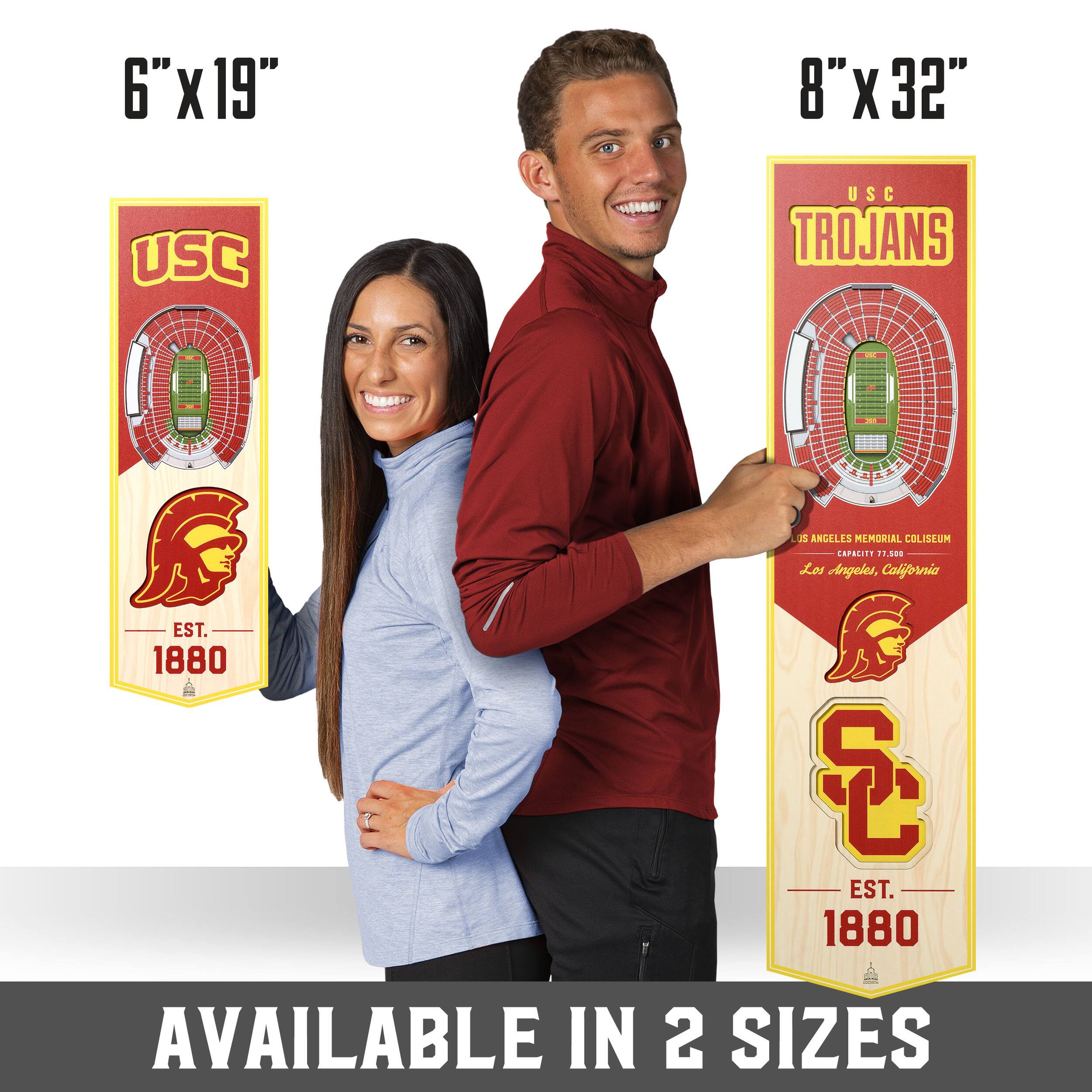 NCAA 6&#x22; x 19&#x22; StadiumView 3D Banner
