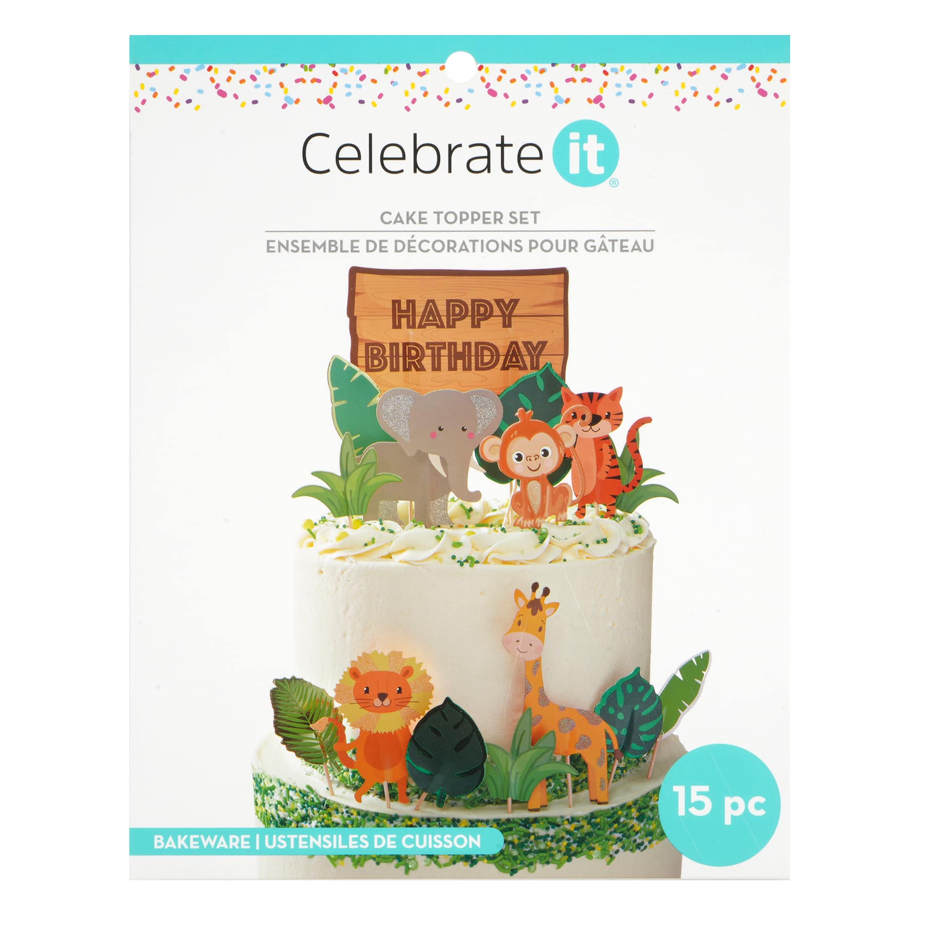 Jungle Birthday Cake Topper Set by Celebrate It®