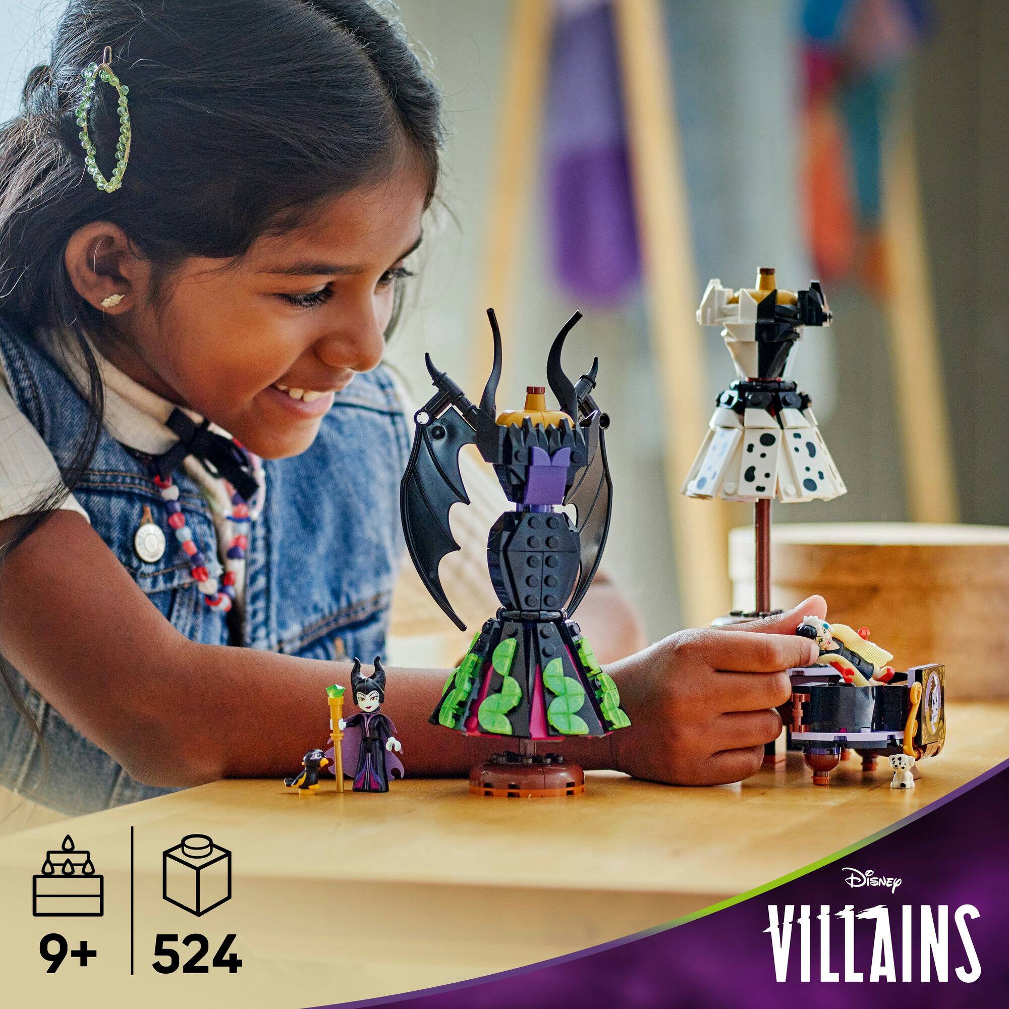 LEGO® Disney Villains Maleficent’s and Cruella De Vil’s Dresses 43262