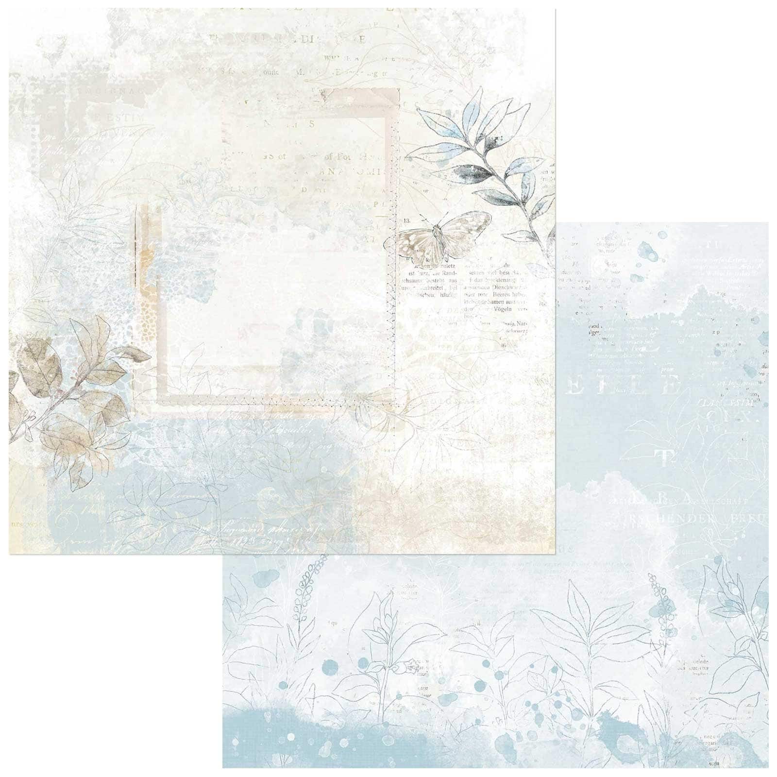 49 and Market Vintage Artistry Serenity Tranquil 12&#x22; x 12&#x22; Double-Sided Cardstock, 20 Sheets