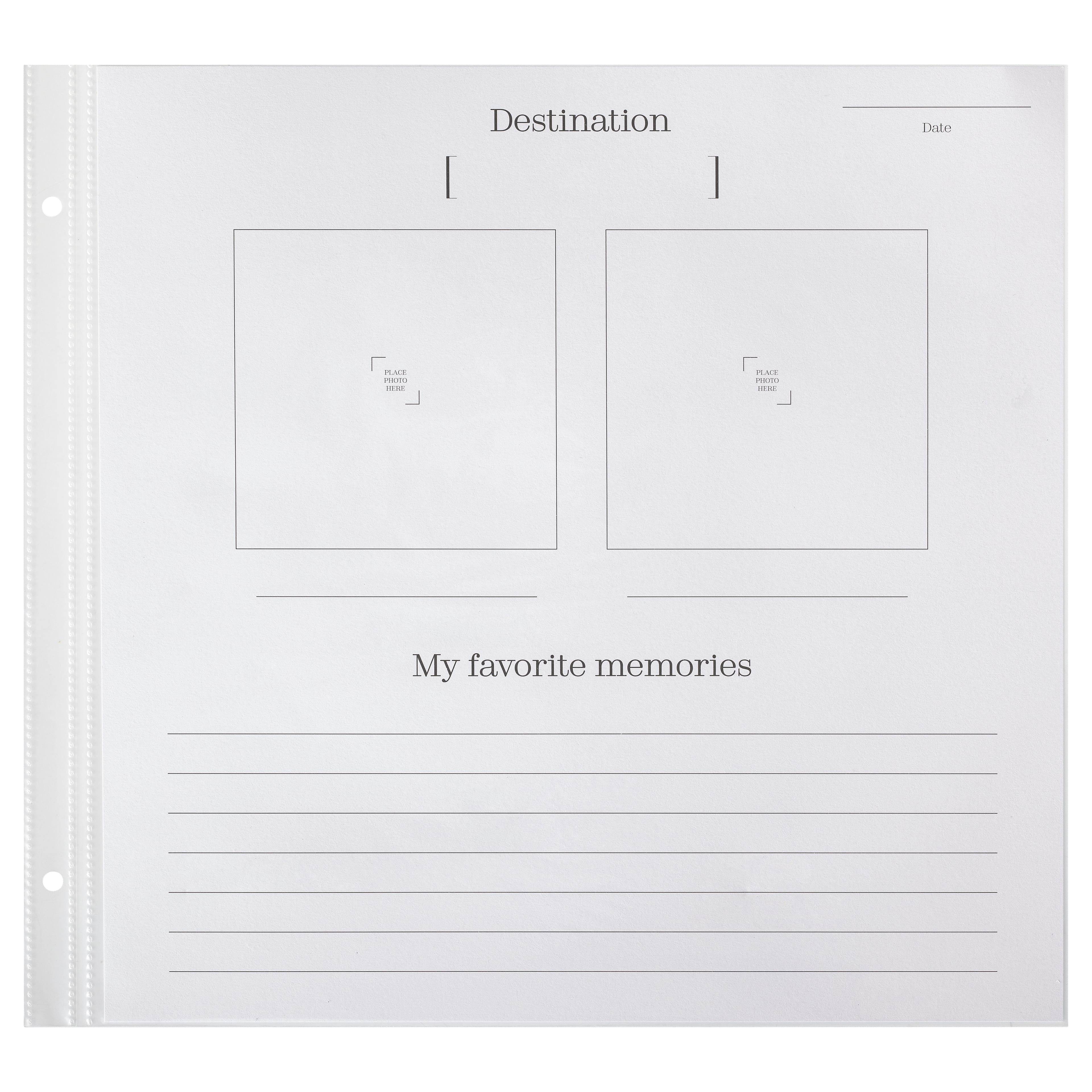 12&#x22; x 12&#x22; Travel Memories Guided Scrapbook Layouts by Recollections&#x2122;