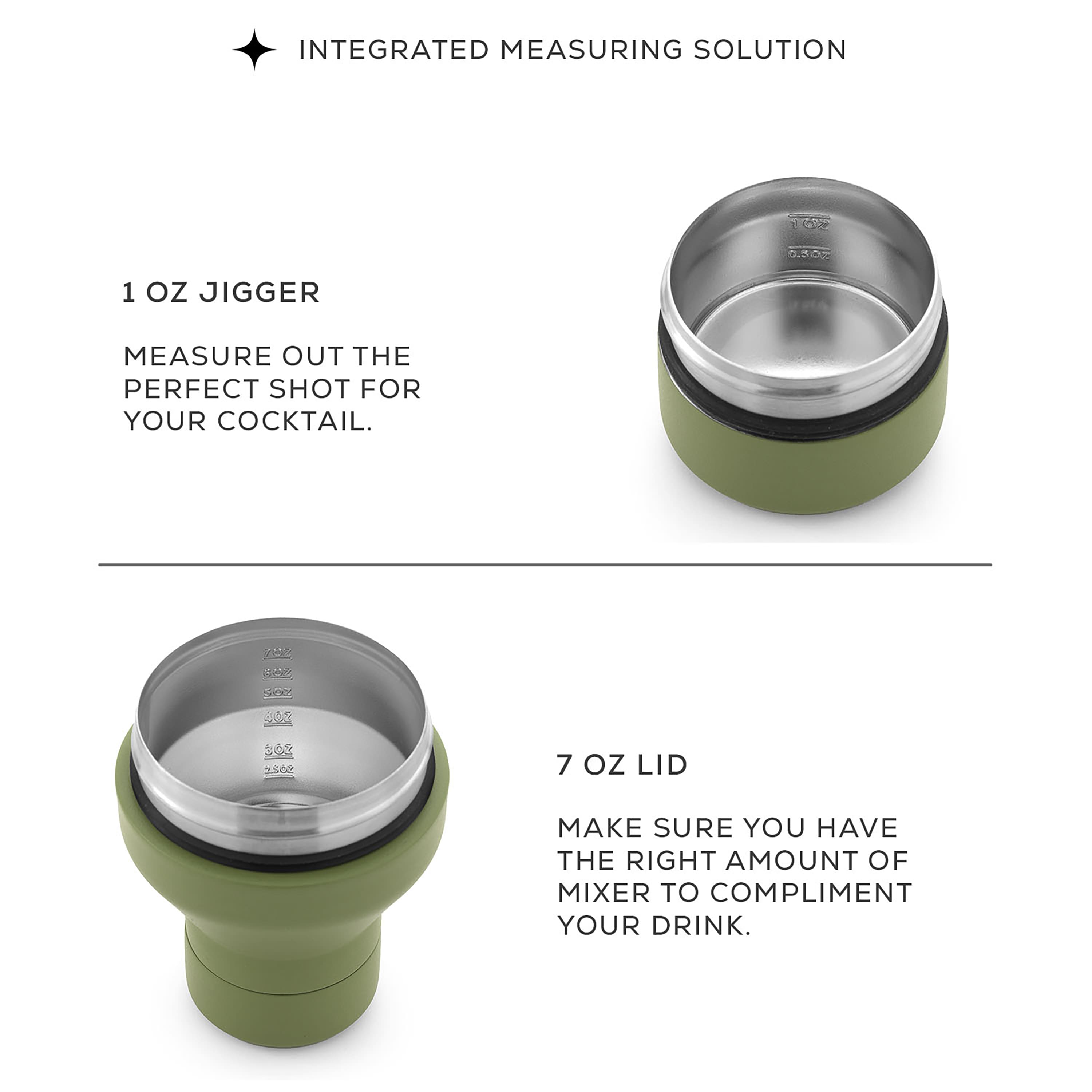 JoyJolt® 20oz. Vacuum Insulated Cocktail Protein Shaker