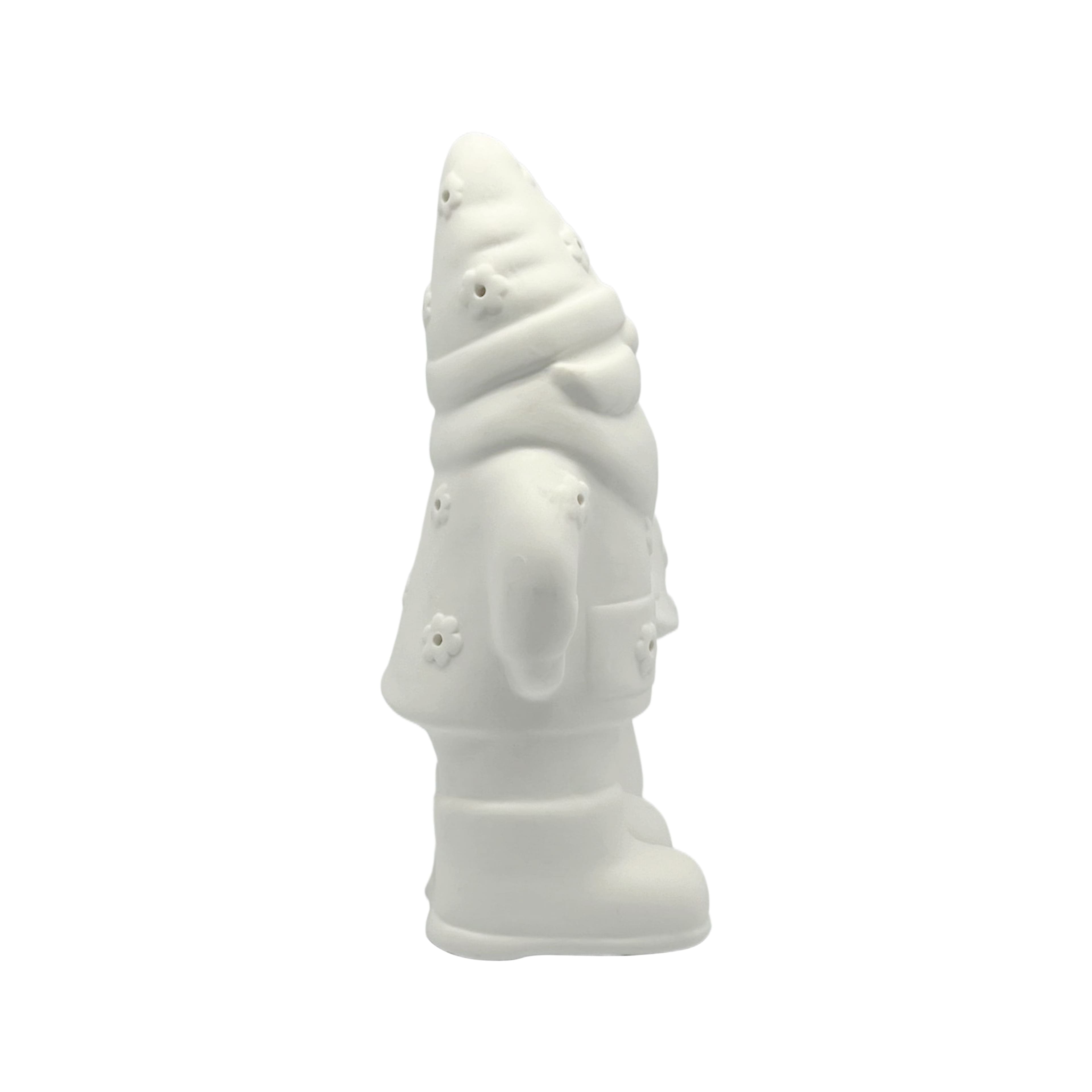 8&#x22; Unfinished Gnome Mushroom DIY LED Ceramic D&#xE9;cor by Make Market&#xAE;
