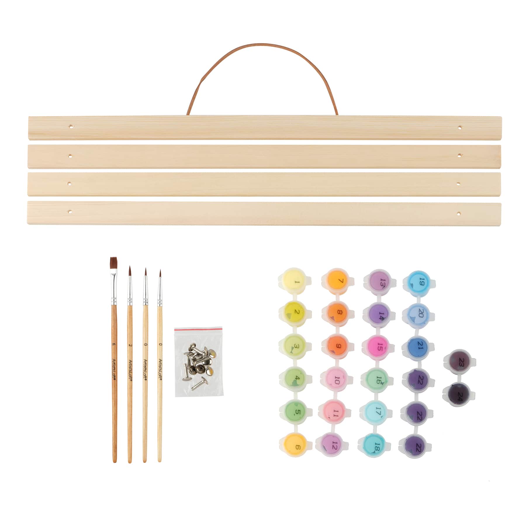 16" x 20" Pop Cat Paint-by-Number Kit with Wood Display Hanger by Artist's Loft®