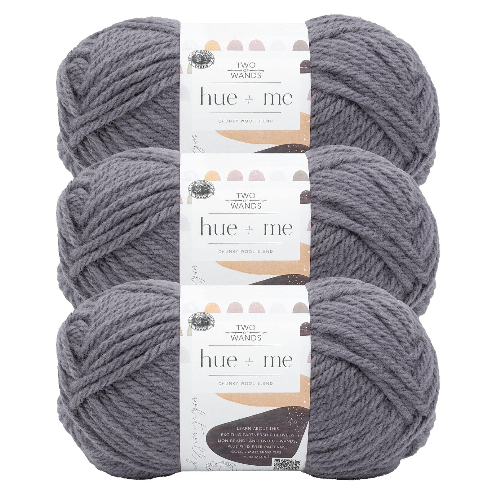 3 Pack Lion Brand® Two of Wands Hue + Me Yarn