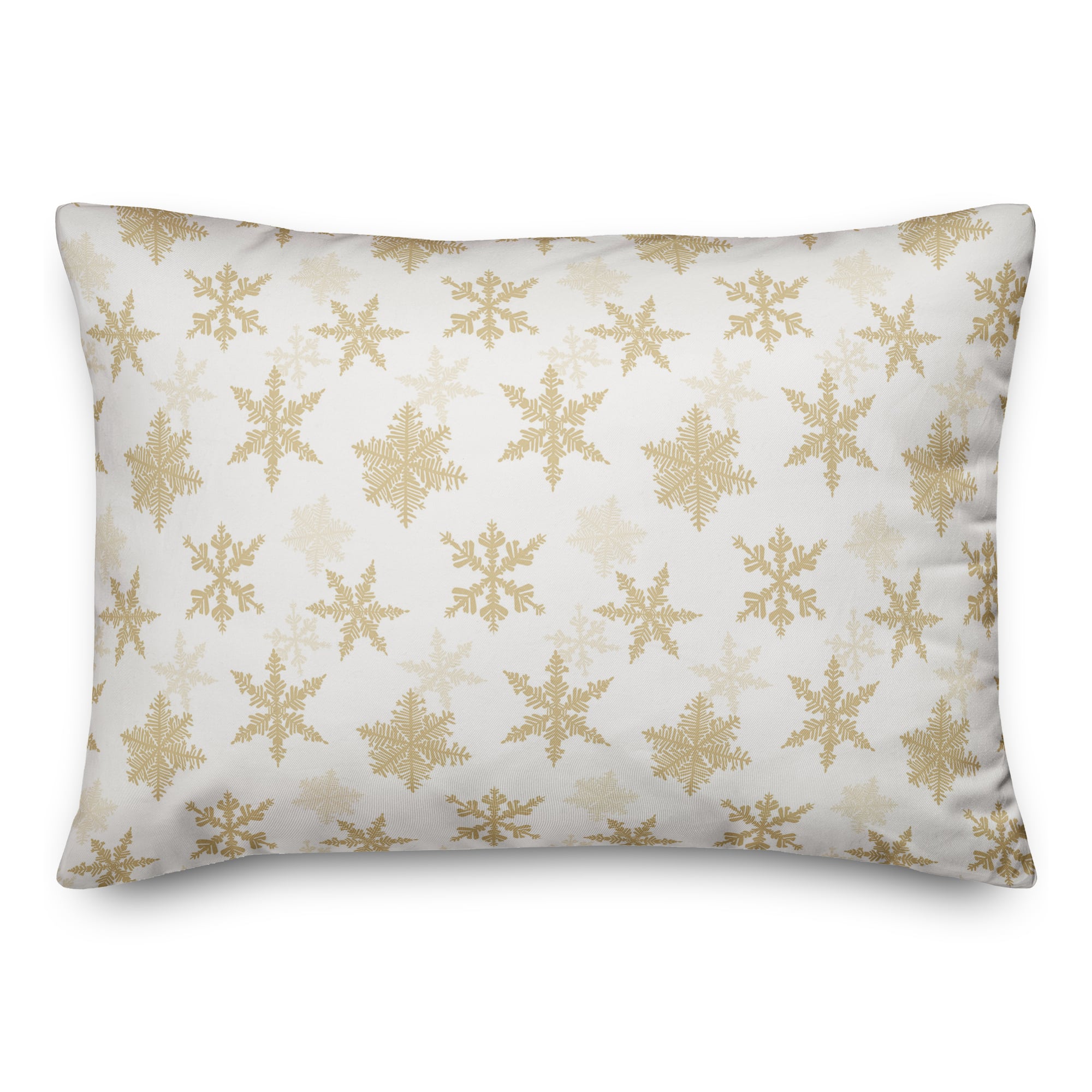 Cream Let It Snow Throw Pillow
