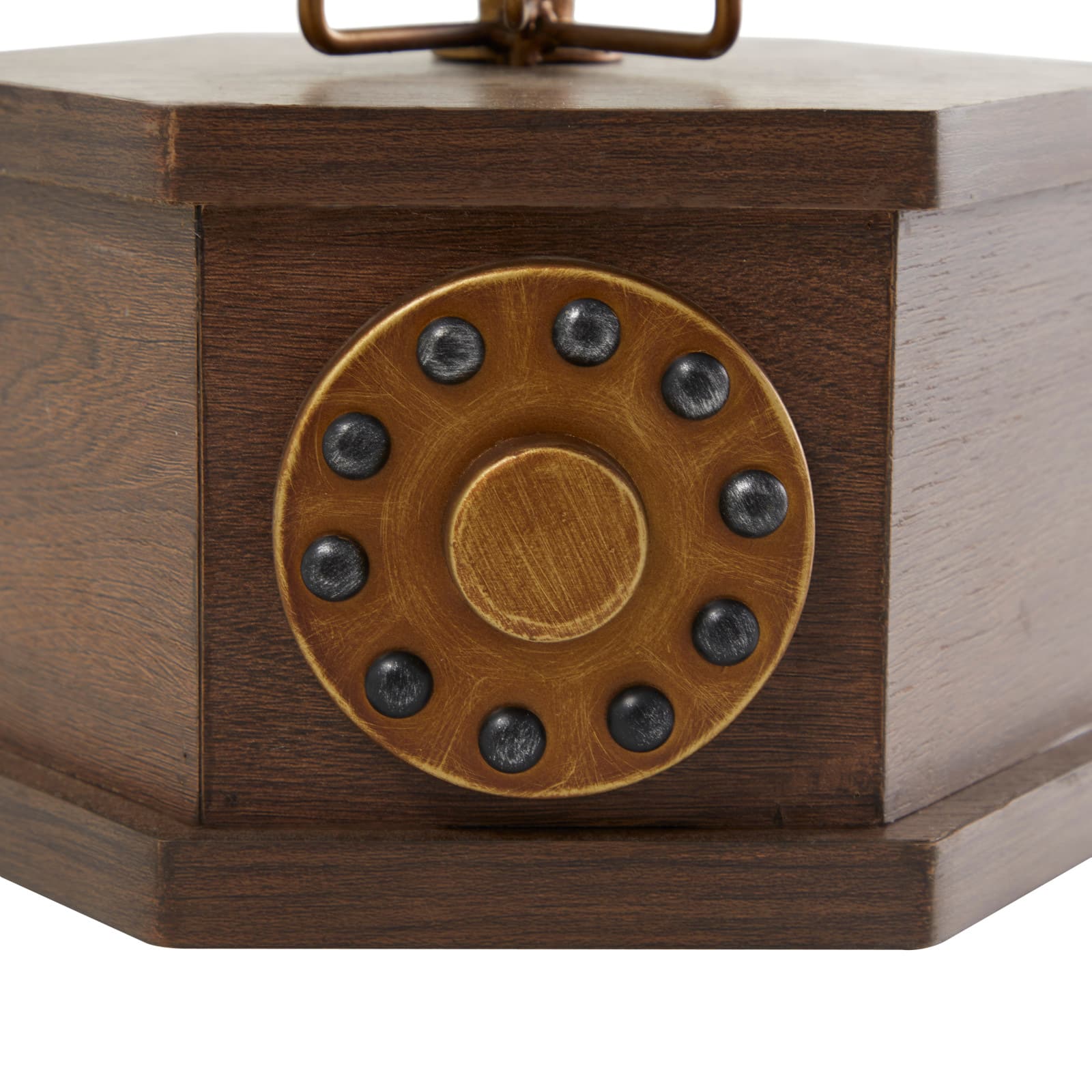 12.5" Antique Rotary Style Telephone Tabletop Décor